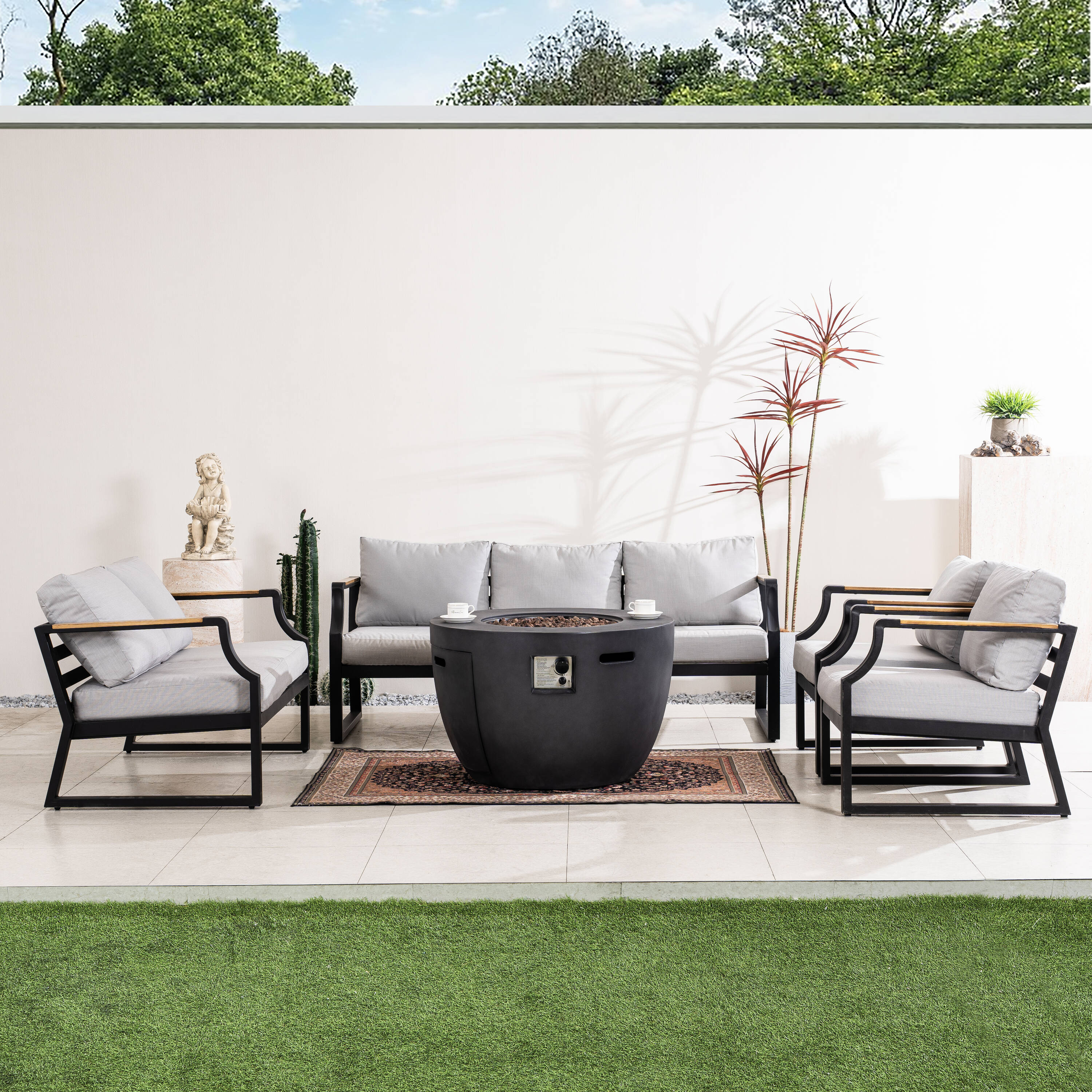 Direct Wicker DWG-2160DG2101BK Patio-Conversation-Sets - View #8