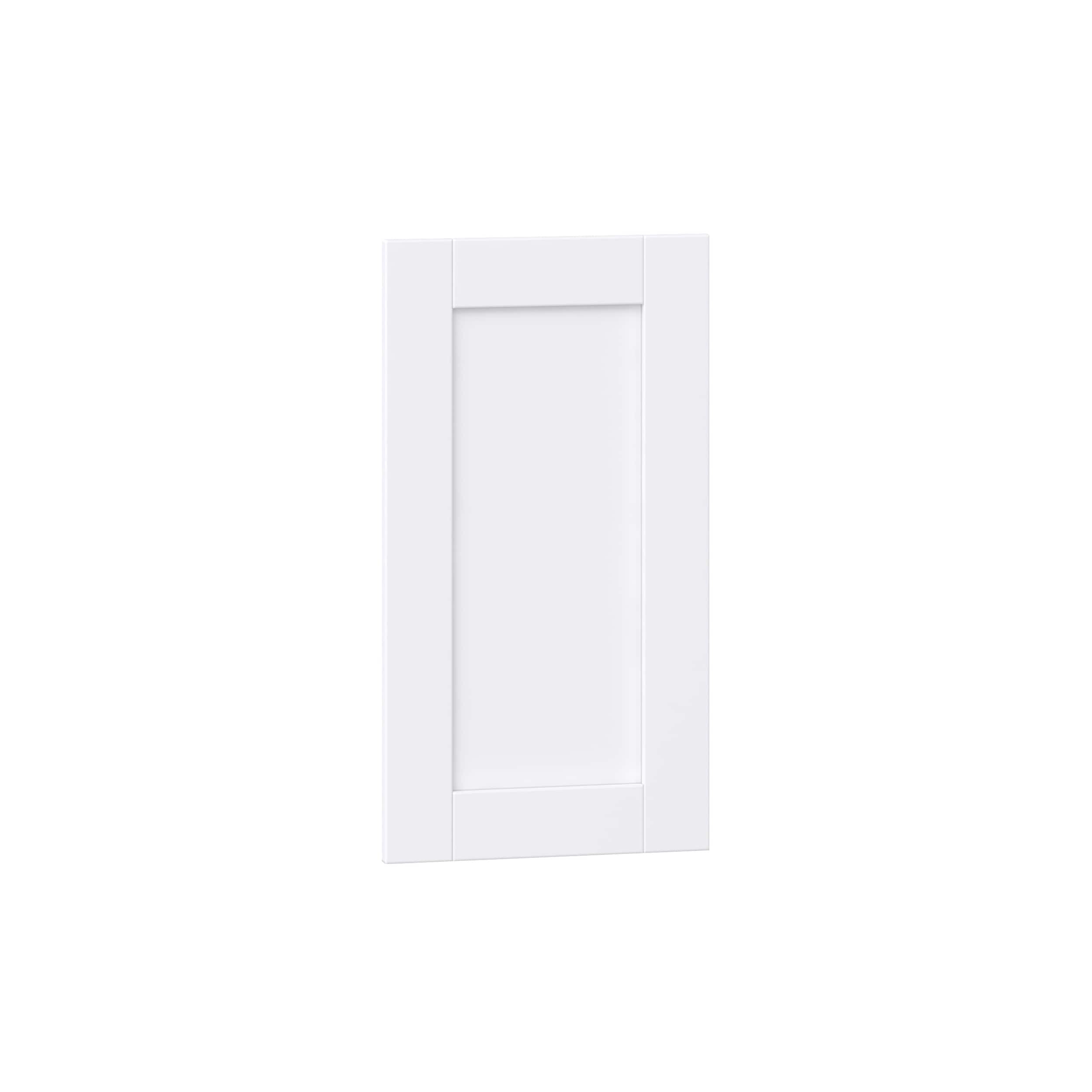 Hugo&Borg DSDR13.525-RM Rosemont 13.5-in W x 25-in H Glacier White Laminate Shaker Wall cabinet door (Fits 15-in wall box )