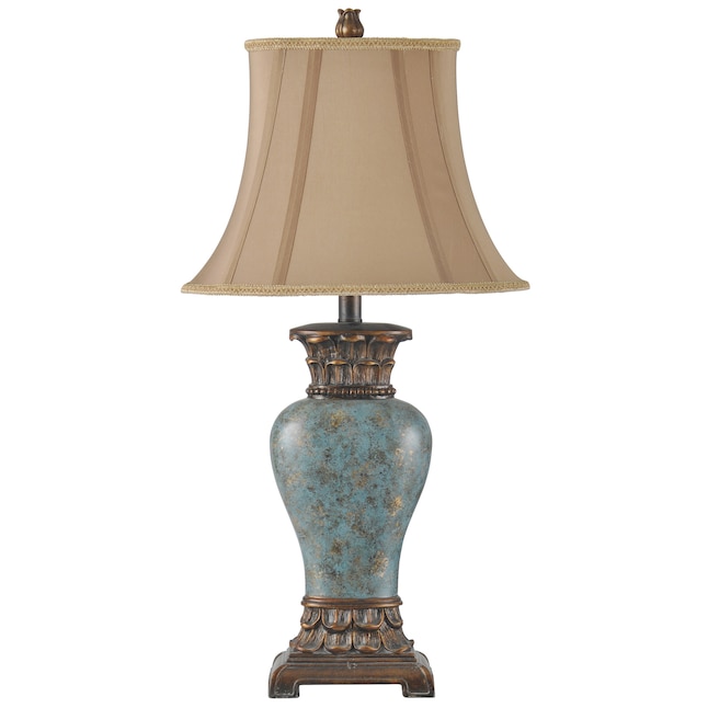 Blue Brown Bronze Gold Table Lamp, Table Lamps Gold And Blue