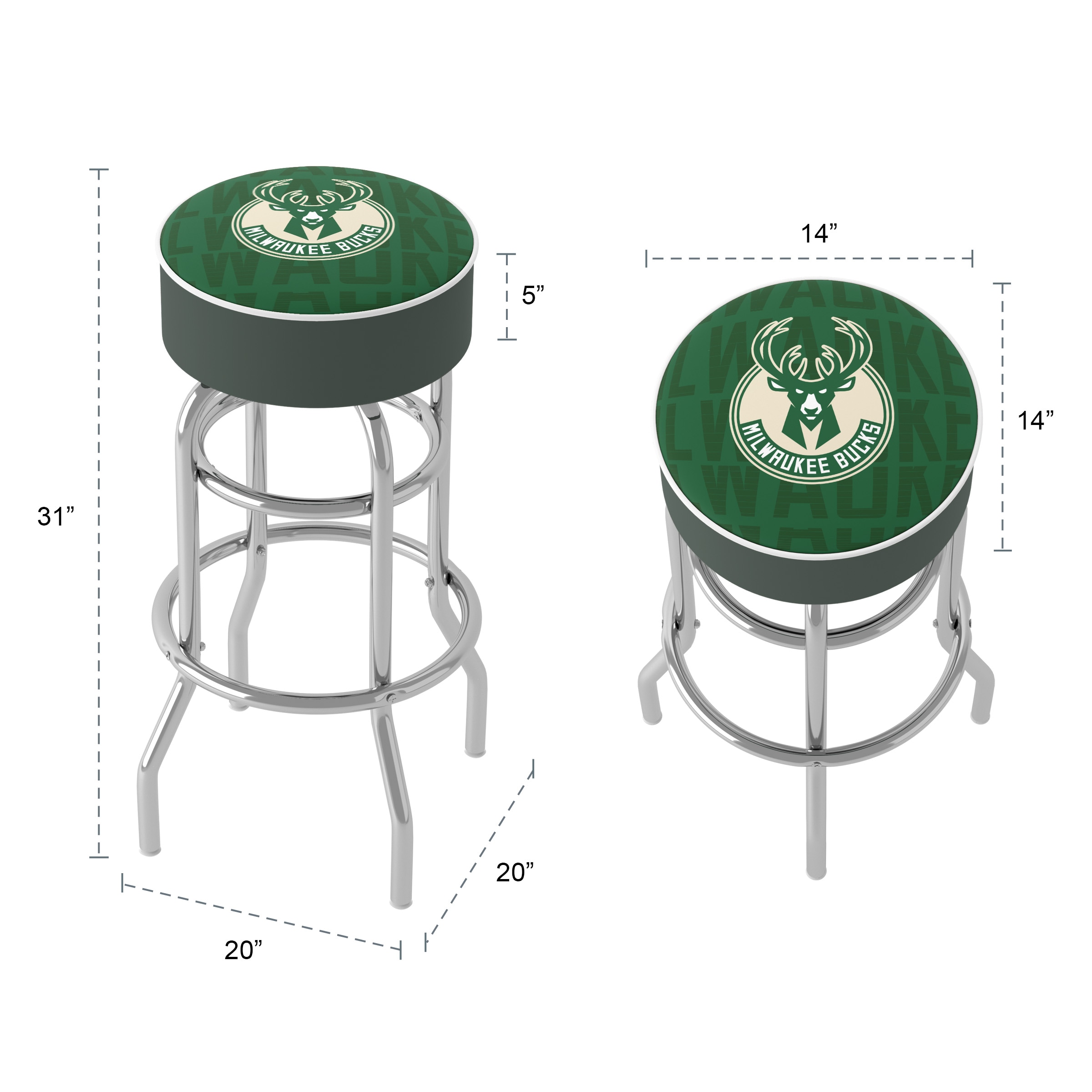 Trademark Gameroom NBA1000-MB3-TWN stools - View #5
