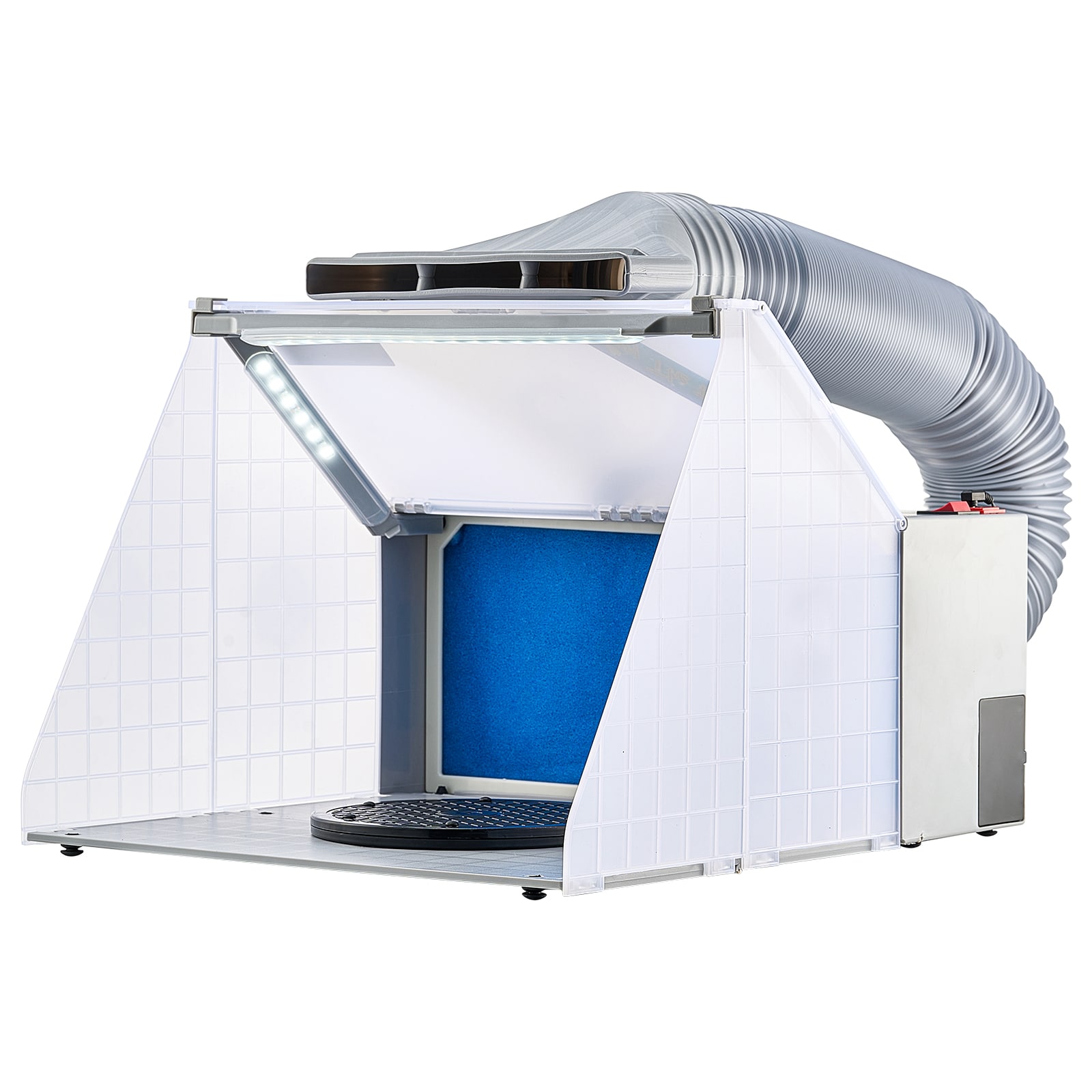 GIVIMO Portable Airbrush Spray Booth and Hobby Paint Booth Kit with LED Lights Exhaust Fan and 66.9-in Extension Hose for Crafting #LW038GIVSS443