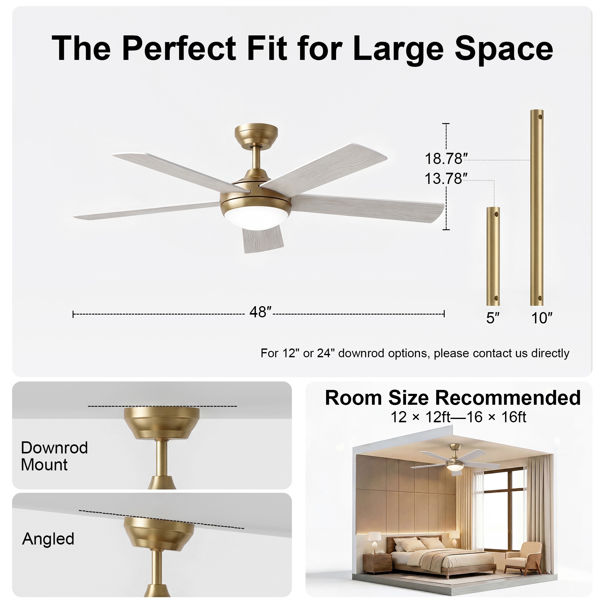 GreenEver CFL-0013-WG Ceiling-Fans - View #12