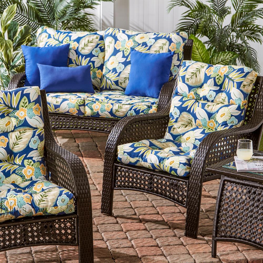 Greendale Home Fashions 2-Piece Marlow High Back Patio Chair Cushion in ...