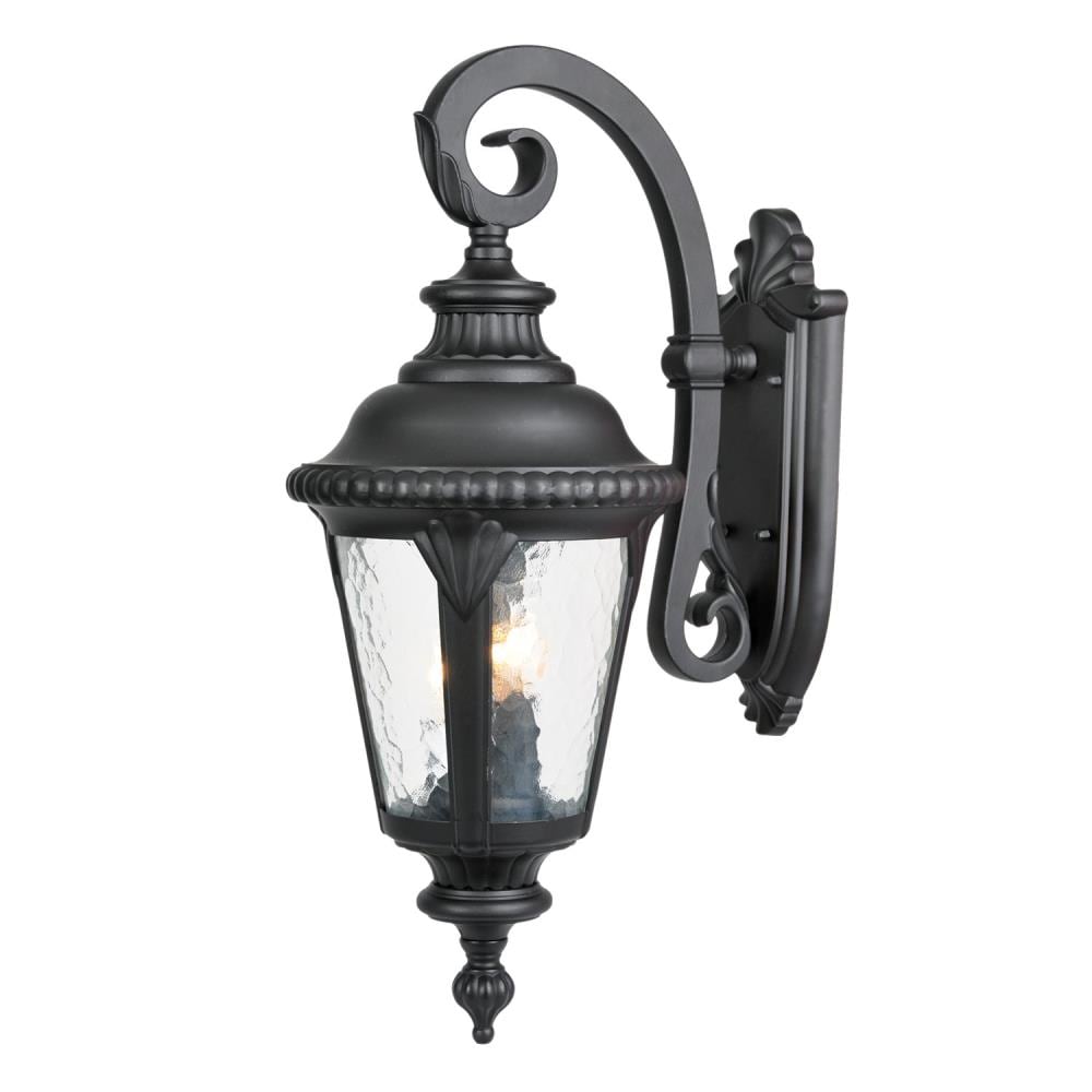 Acclaim Lighting 7212BK Surrey 3 -Light 24-in H Matte Black Hardwired Outdoor Wall Light