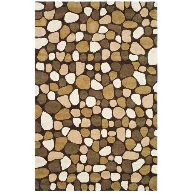 Multi Brown Safavieh Soho Collection SOH757B Handmade Premium Wool & Viscose Area Rug 5' x 8' Multi Brown Safavieh Soho Collection SOH757B Handmade Premium Wool & Viscose Area Rug 5' x 8'