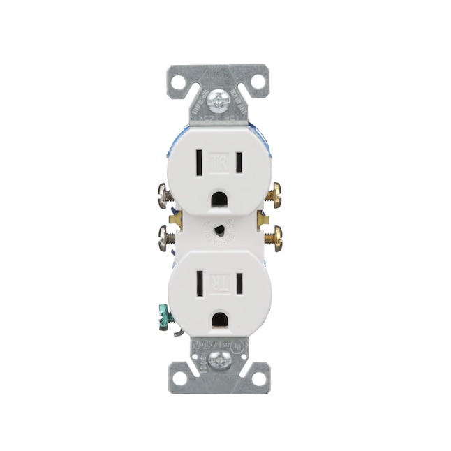 Commercial Electric Smart 15 Amp 120-Volt Tamper Resistant White Duplex  Outlet Powered by Hubspace (1-pack) HPKA315CWB - The Home Depot