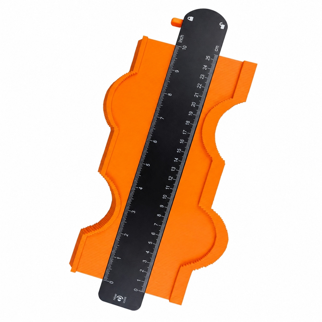 Etokfoks  Profile Duplicator Contour Gauge with Lock Gauge for Flooring Tile Woodworking Shape Outline Irregular Shapes