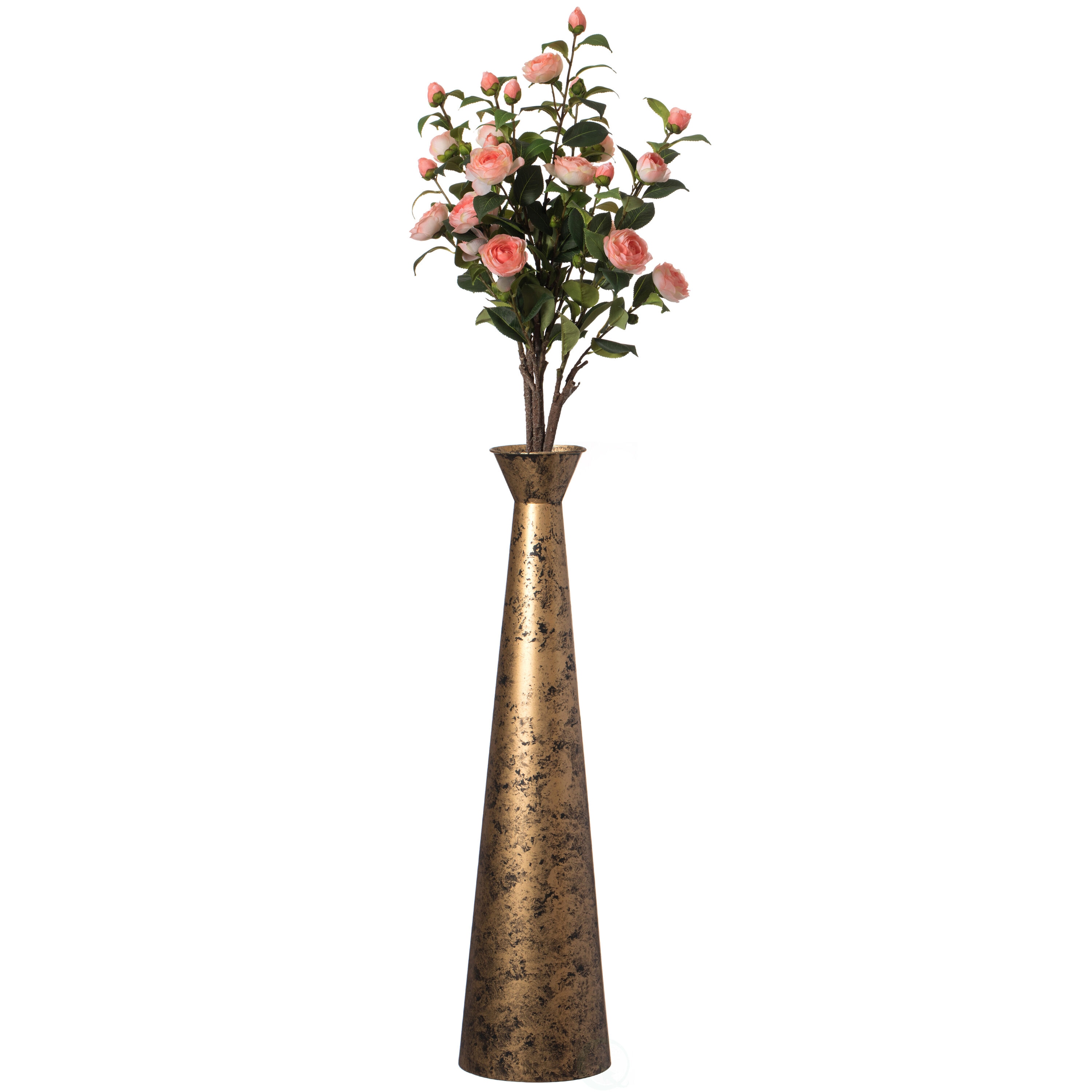 Uniquewise QI004445.L Gold Metal Modern Vase