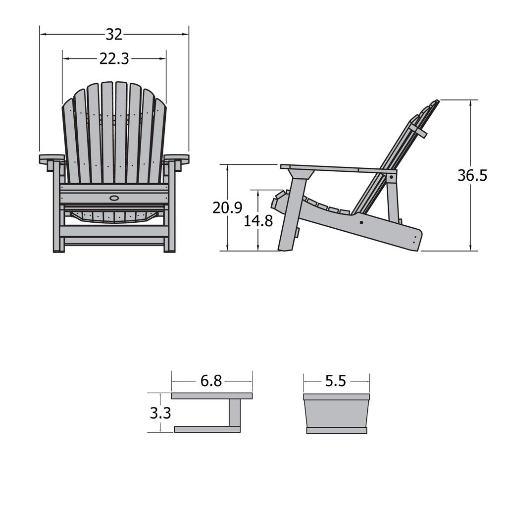 highwood AD-KITKING1-BKE Patio-Chairs - View #8