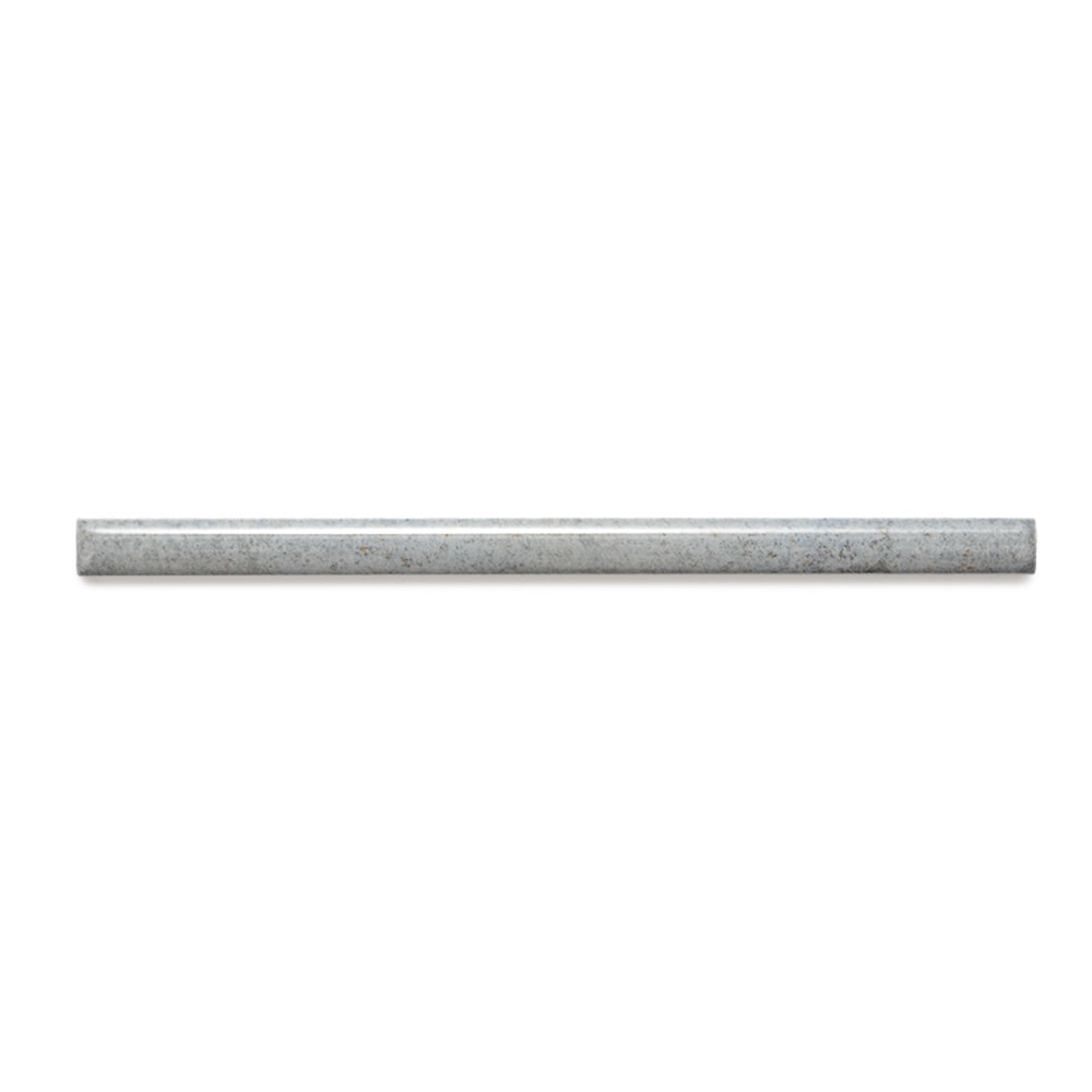 The Tile Life - Vela Moody Blue 1/2-in x 8-in Glossy Porcelain Bullnose Tile