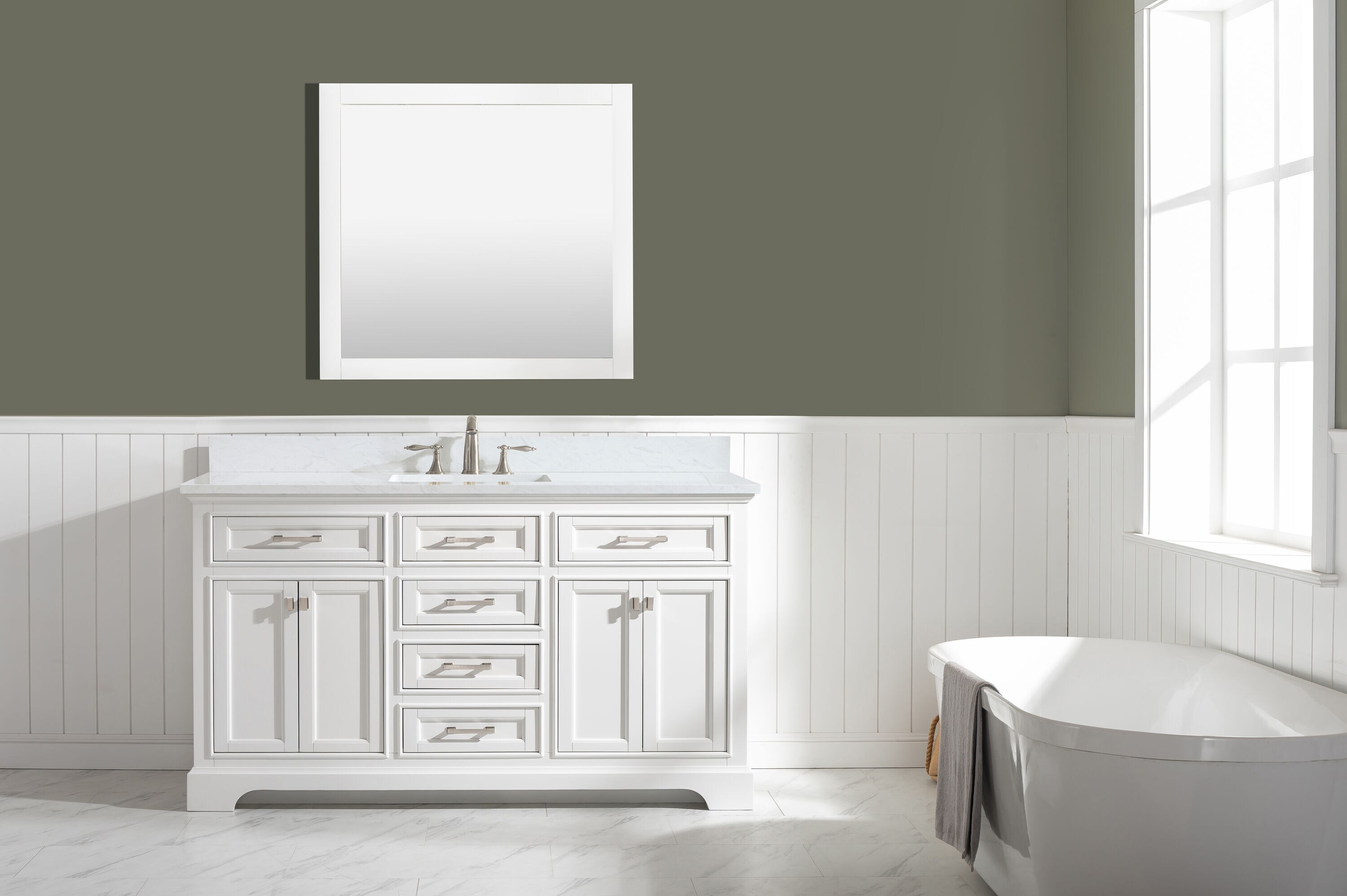 Design Element ML-60S-WT Bath-Vanity-Combo - View #2