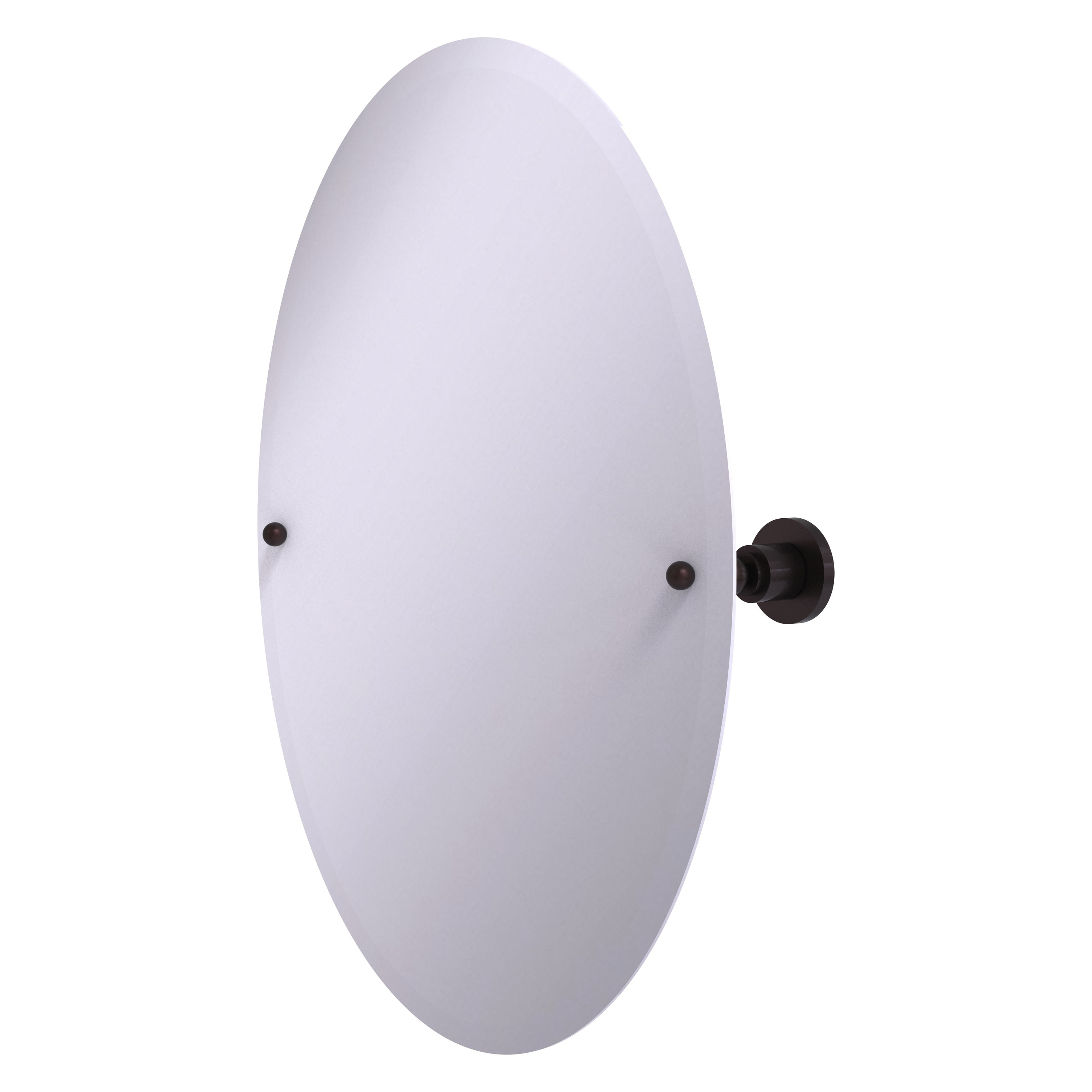 Allied Brass AP-91-ABZ Astor Place 21-Inches x 28-Inches Beveled Frameless Oval Tilting Bathroom Vanity Mirror ( Antique Bronze )
