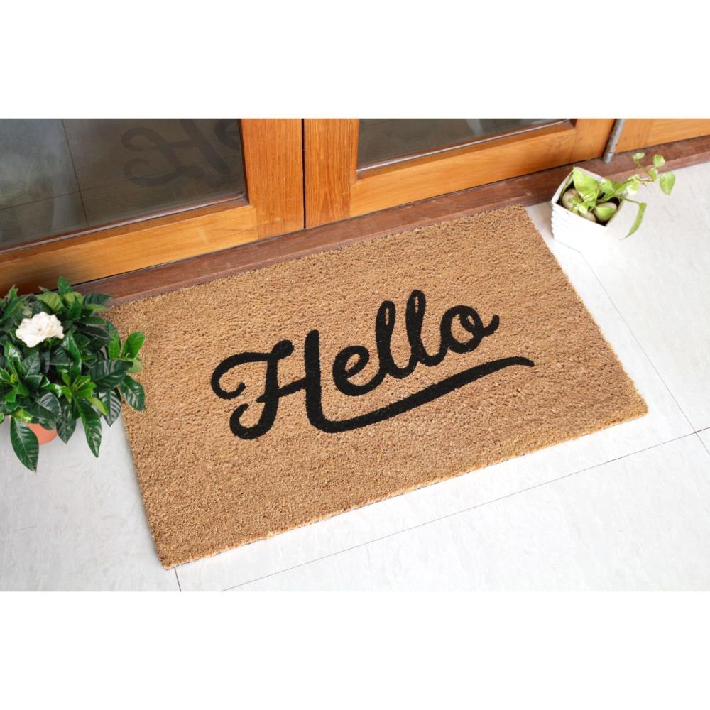 Zig Zag 2-ft x 3-ft White Rectangular Indoor or Outdoor Decorative Winter  Door Mat in the Mats department at