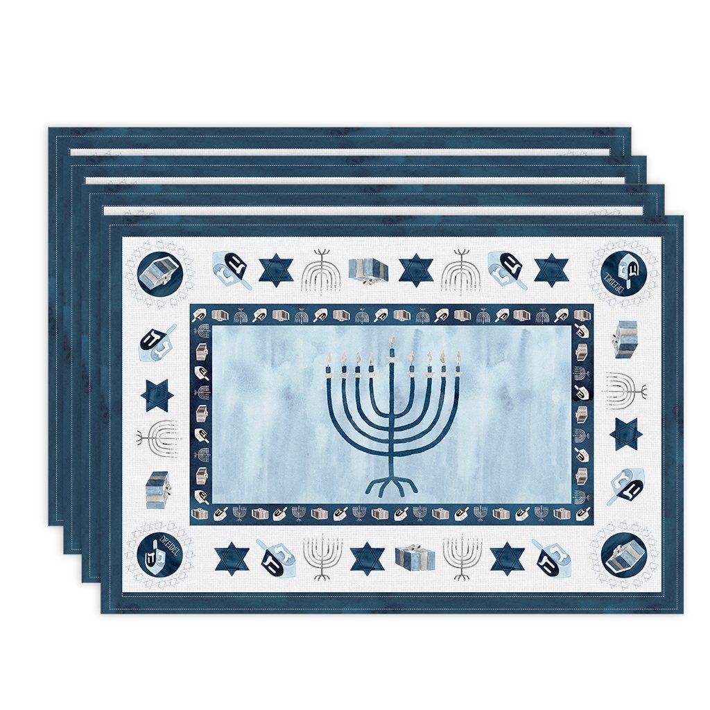 Laural Home HNKH1319PM Multicolor/Polyester Placemats