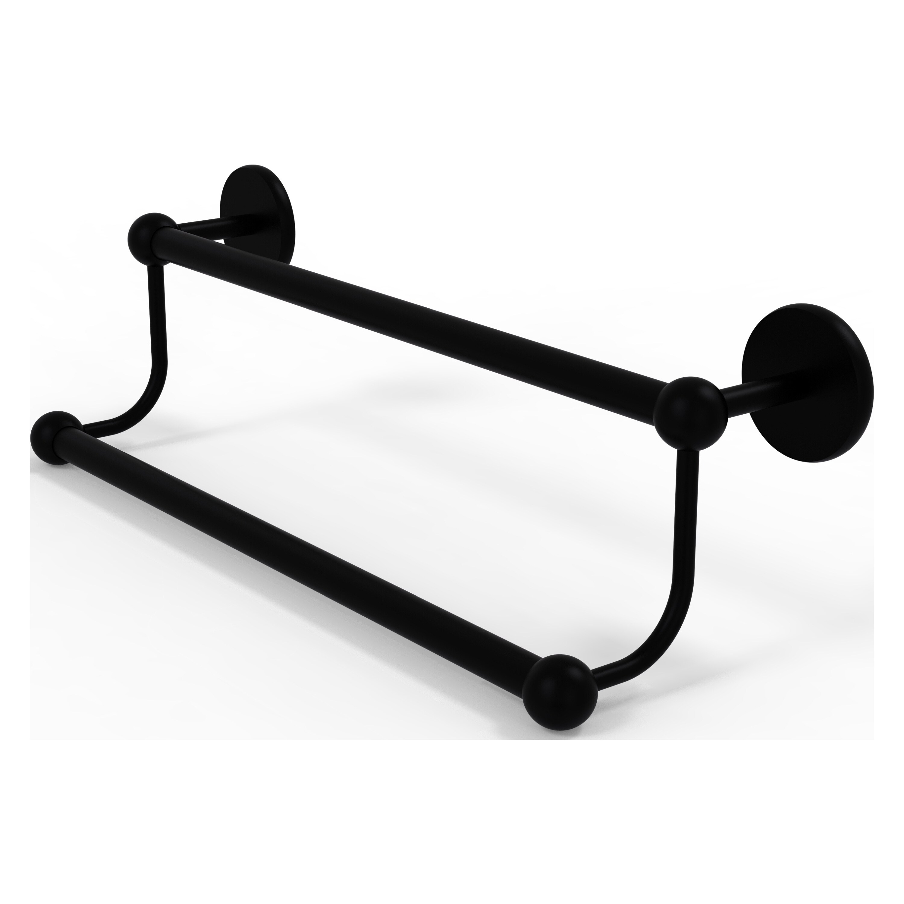 Allied Brass P1072/18-BKM Prestige Skyline 18-in double Matte Black Wall mount Double Towel Bar