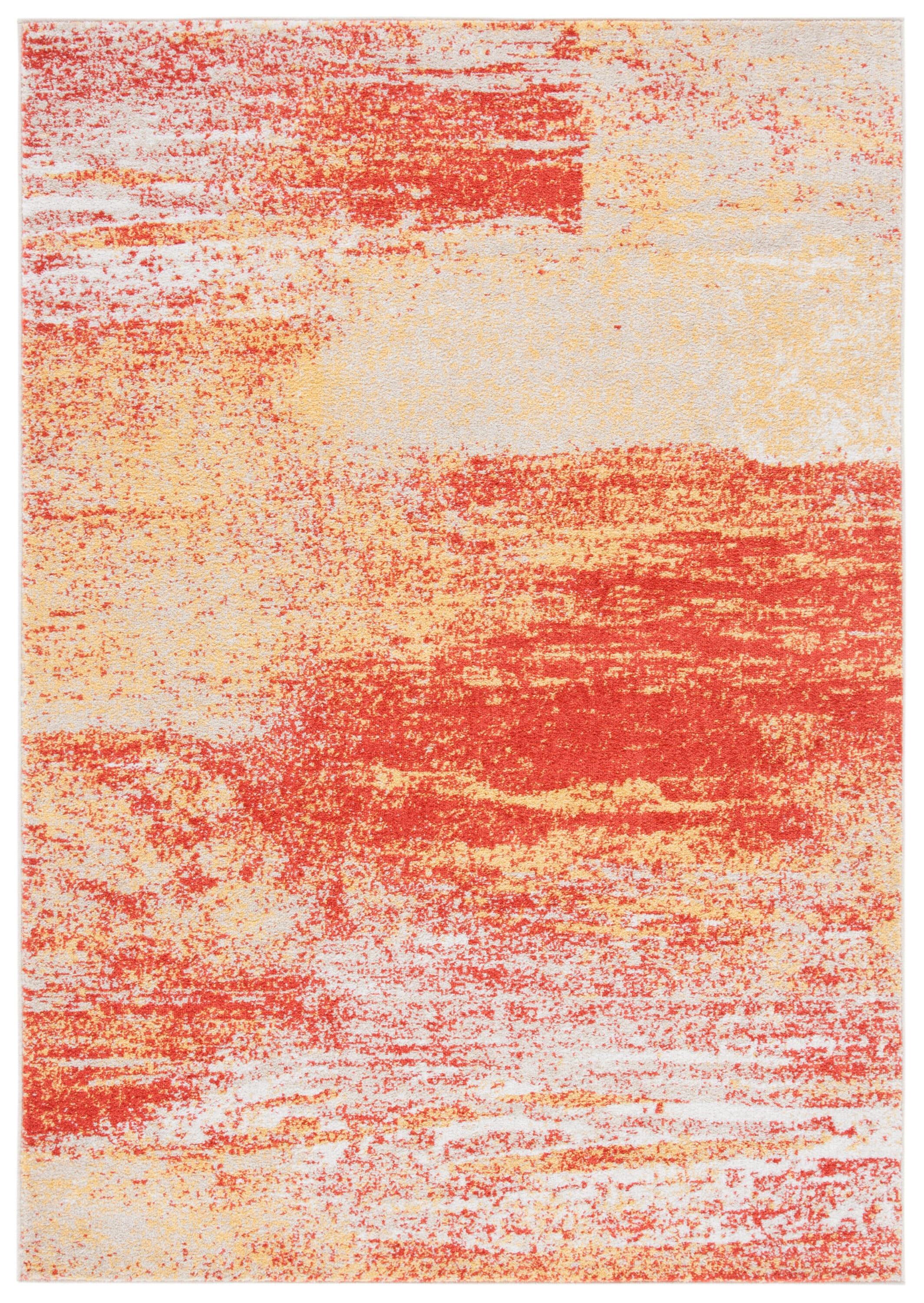 Safavieh ADR112P-8 Adirondack 8 x 10 (ft) Loomed Polypropylene Rust/Gold Rectangular Indoor Abstract Lodge Area rug