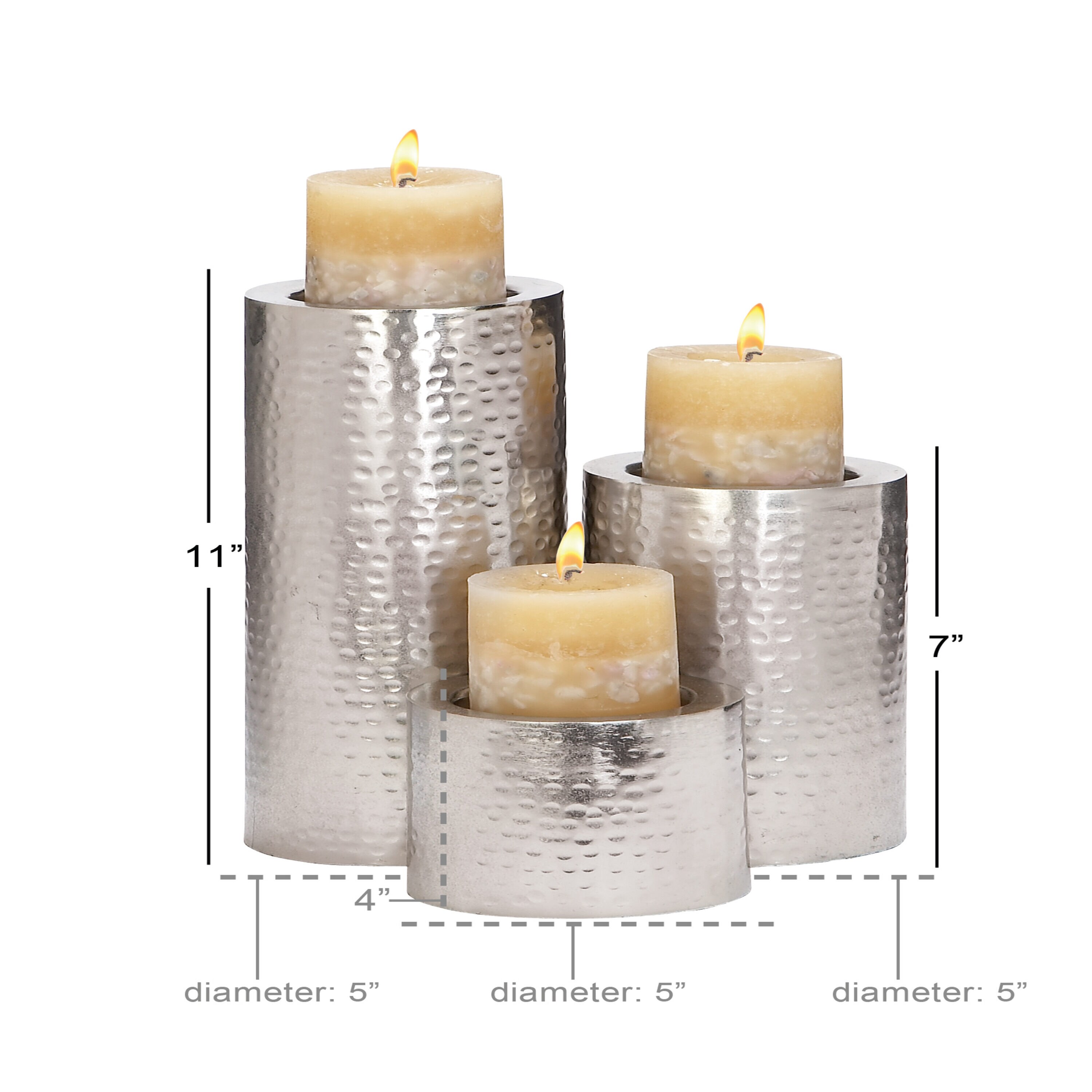 CosmoLiving by Cosmopolitan 34569 Candle-Holders - View #6