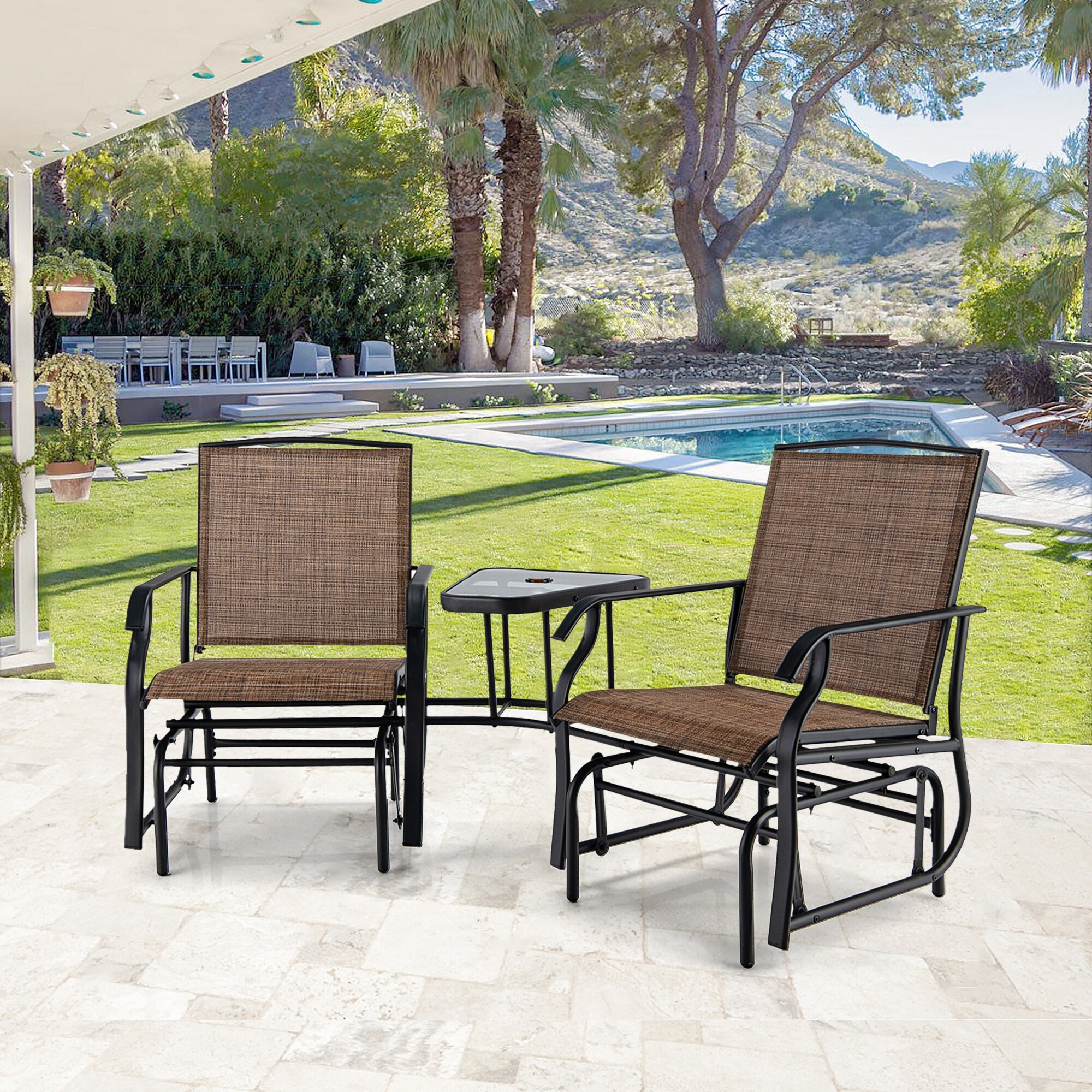 WELLFOR TDJ10188BN Patio-Conversation-Sets - View #4
