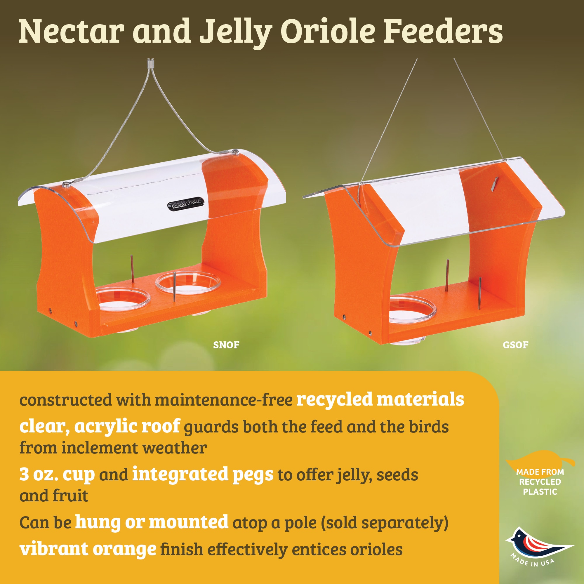 BIRDS CHOICE SNOF Bird-Feeders - View #14