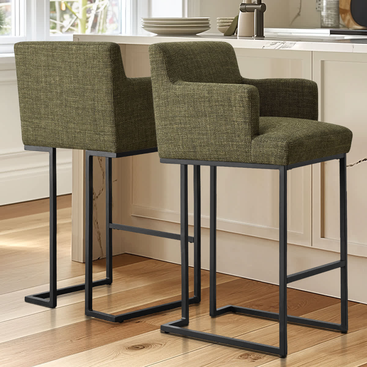 Maison Boucle MASON-ABAR-GREEN stools - View #2