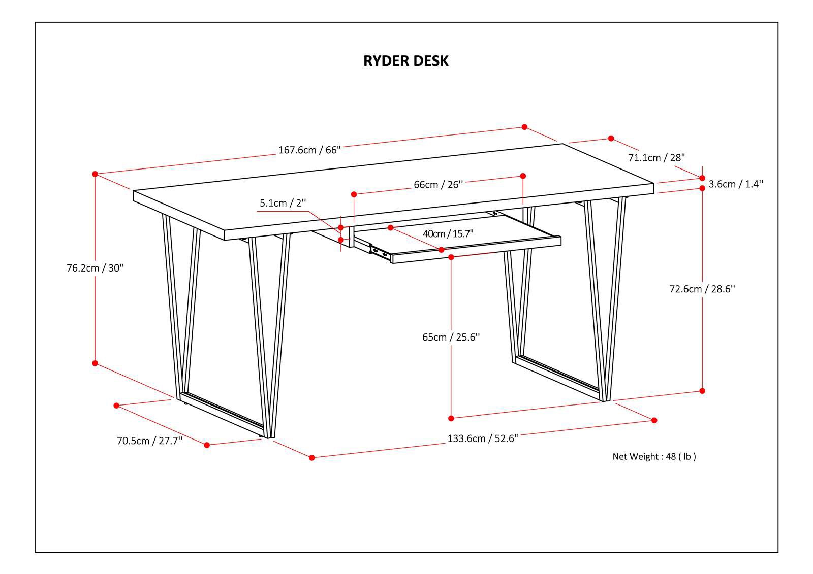 Simpli Home AXCRDY-14 desks - View #10