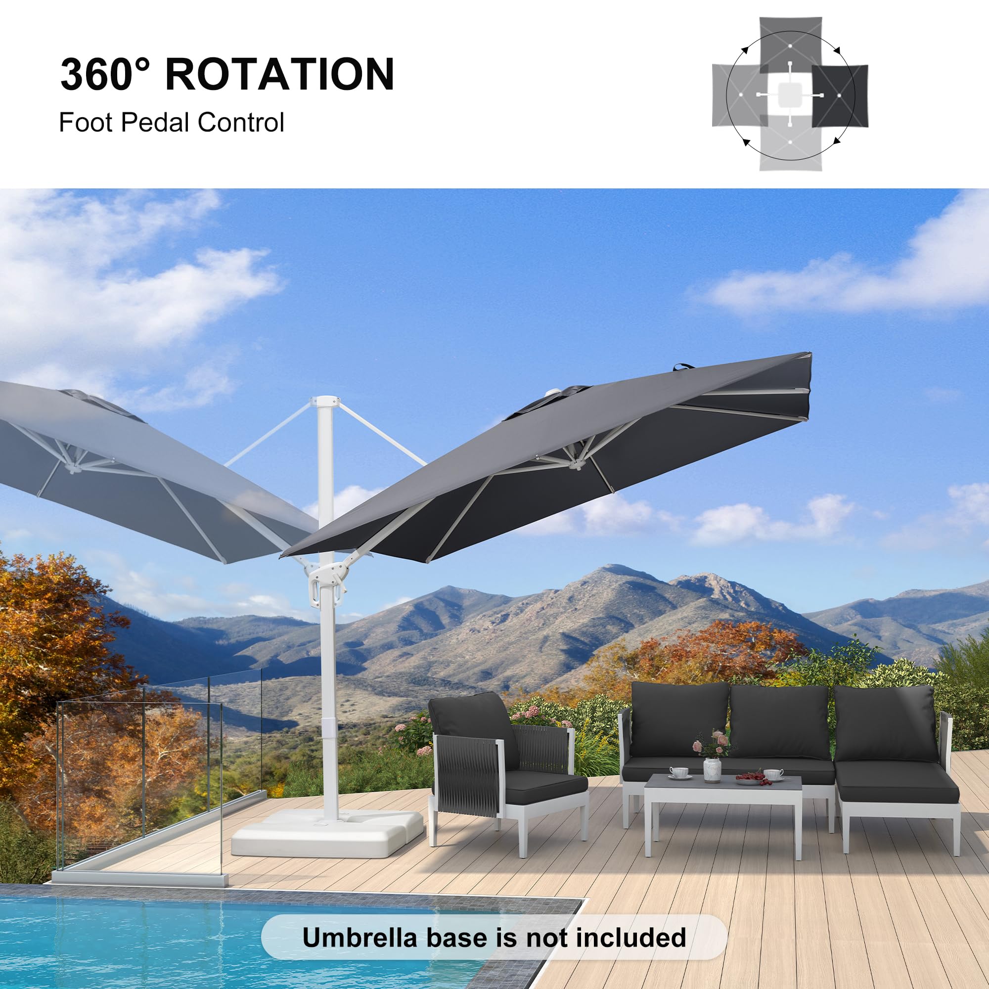 PURPLE LEAF LS02XBS09-LG Umbrellas-2 - View #2