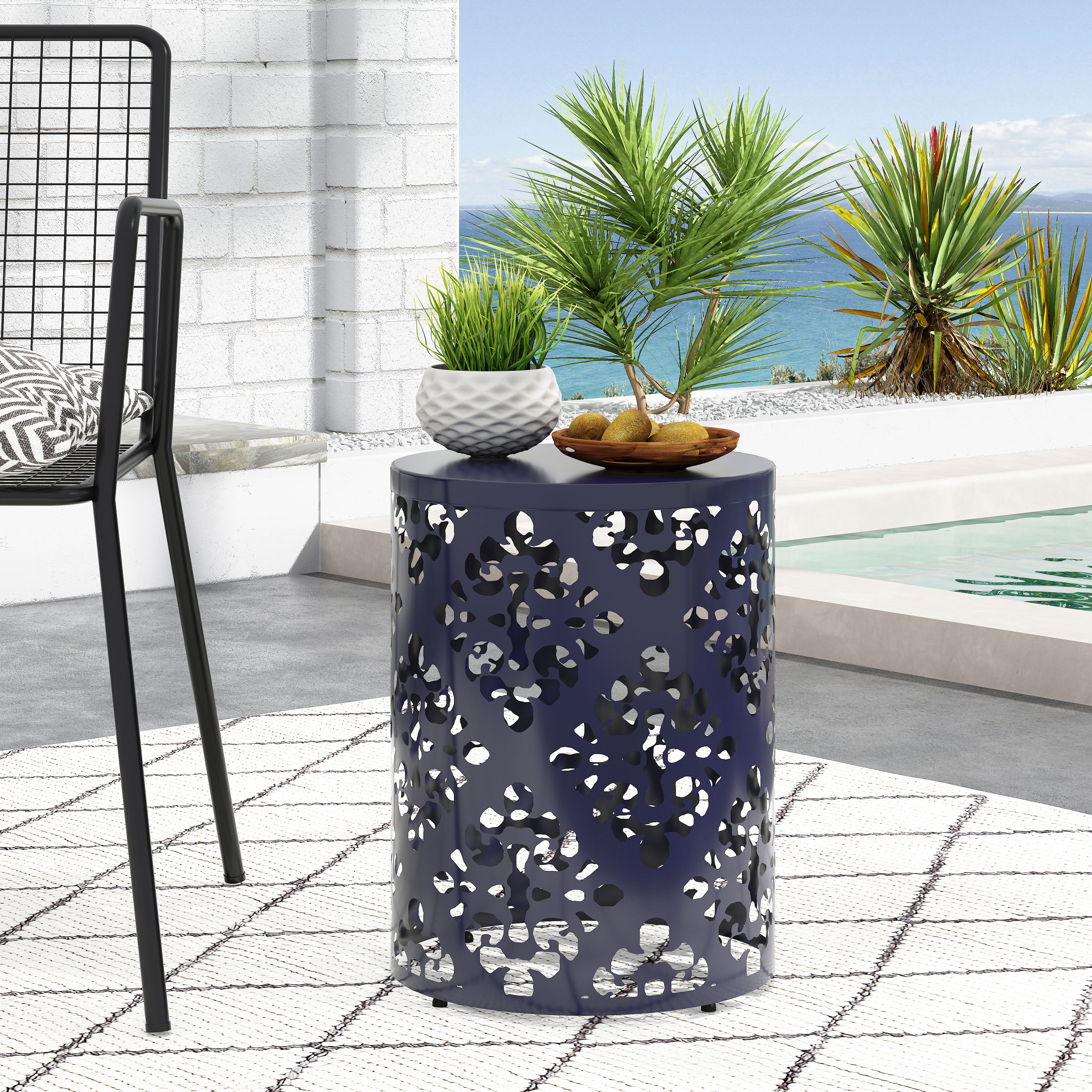 ModernLuxe L-73605.00NBLU Patio-Tables - View #2