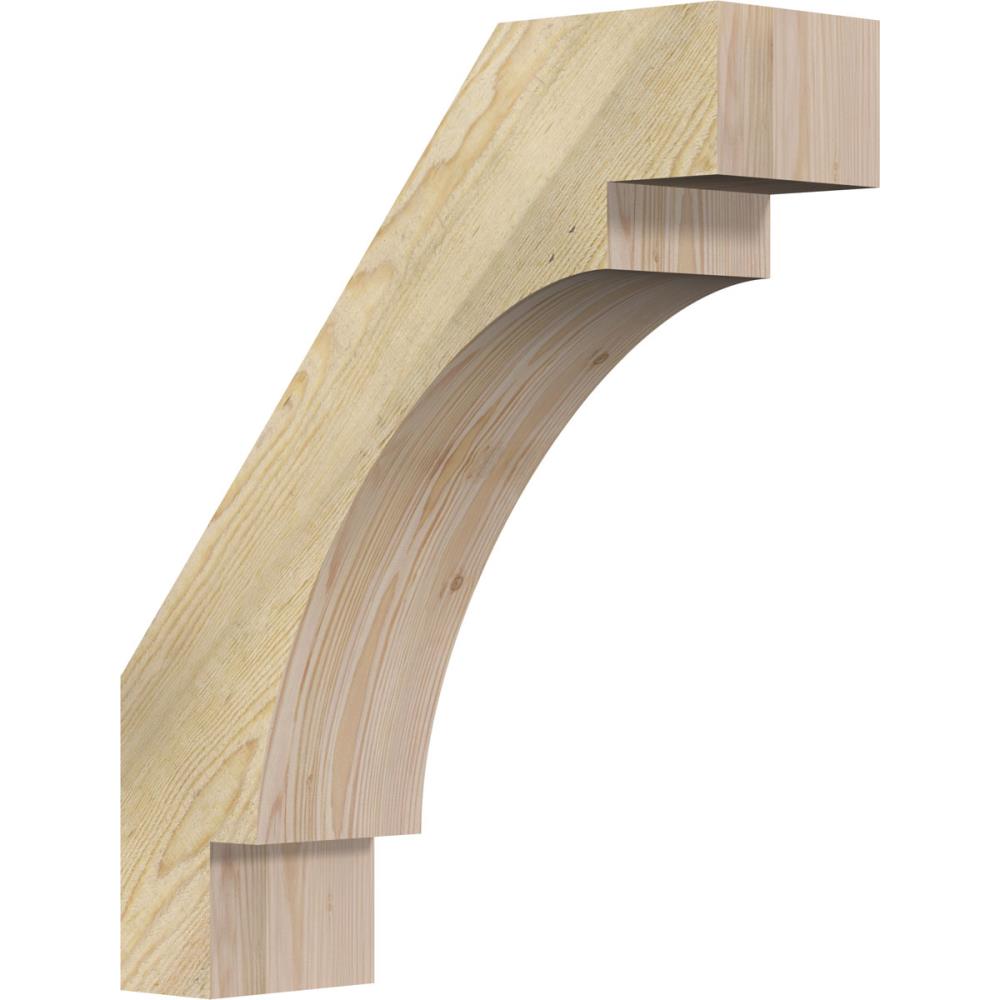Ekena Millwork BRC06X20X24MRC00RDF 6-in x 20-in x 24-in Douglas Fir Unfinished Wood Merced rough sawn