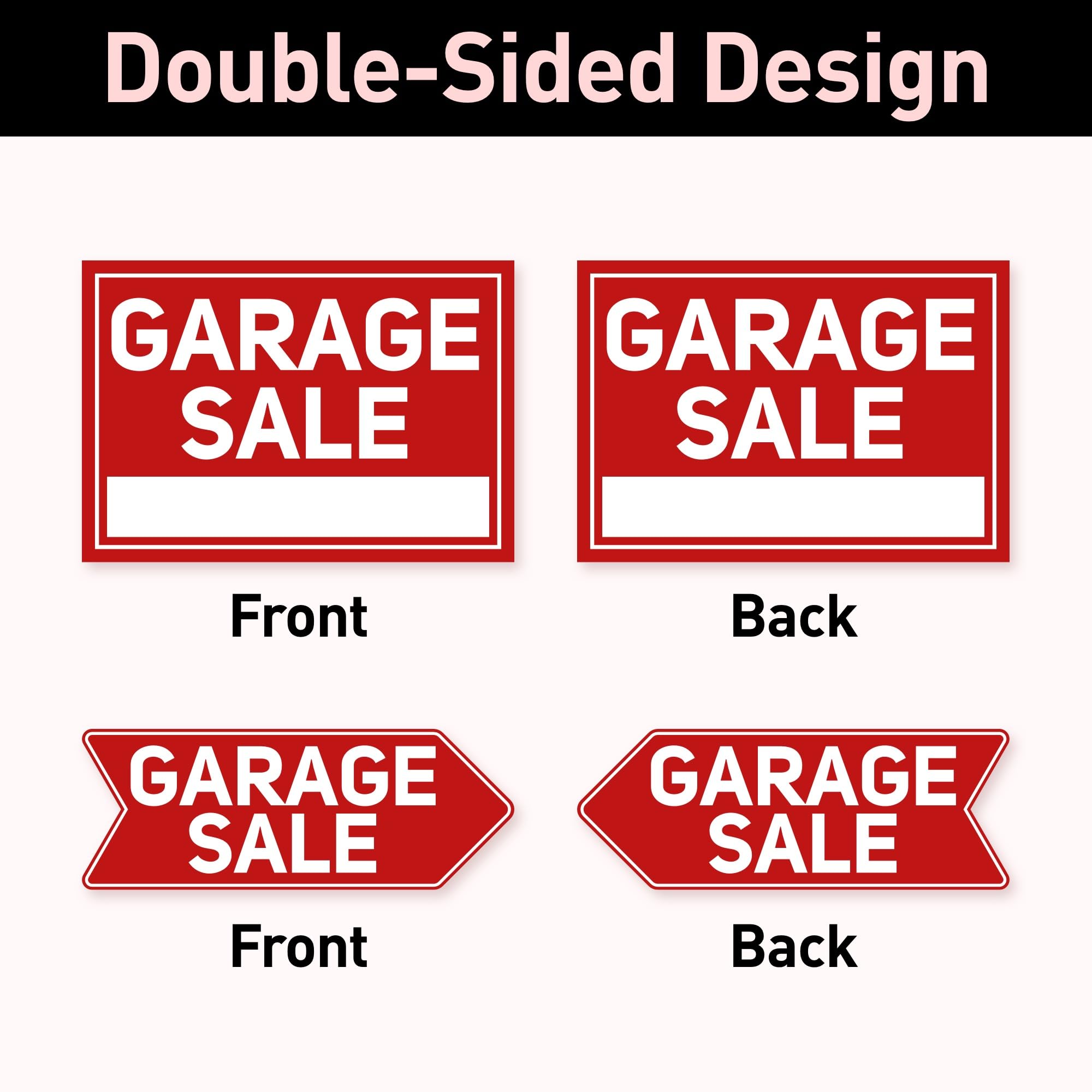 Etokfoks 6 Pack Double Sided Waterproof Corrugated Cardboard Garage ...