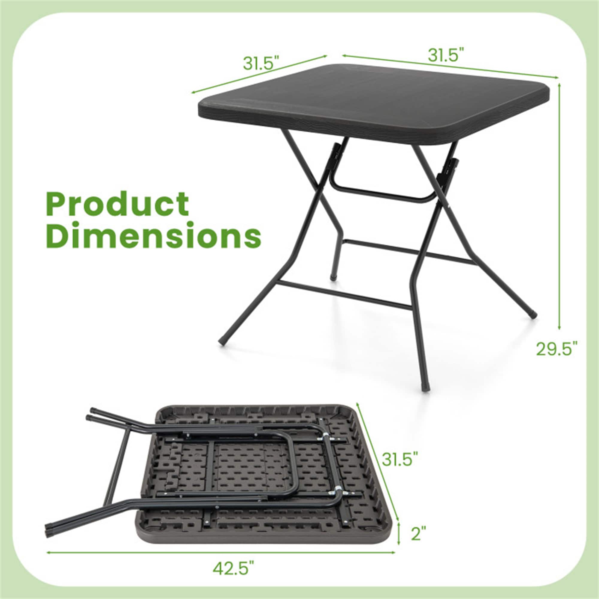 BABOOM BOM-11842BK-CO Patio-Tables - View #3