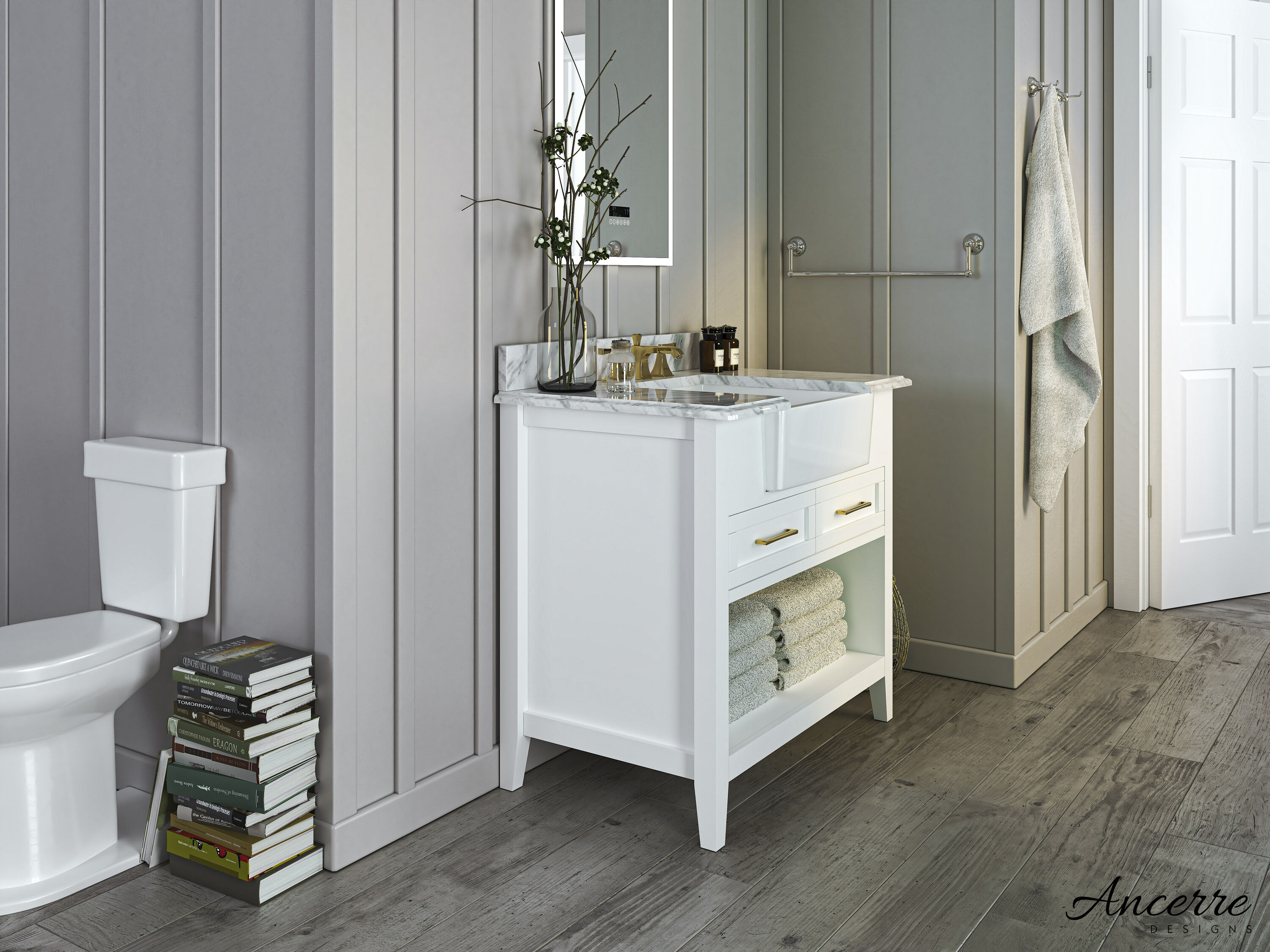 Ancerre Designs VTS-HAYLEY-36-W-CW Bath-Vanity-Combo - View #10