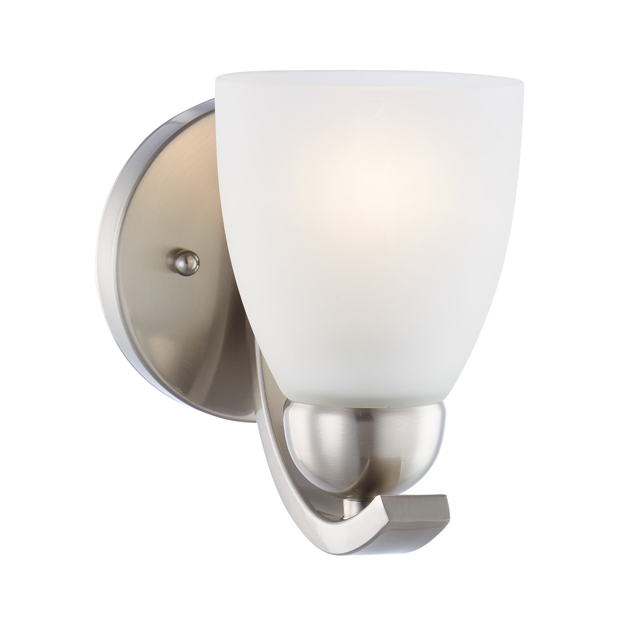 allen + roth Paces 4.7-in 1-Light Brushed Nickel Modern/Contemporary ...