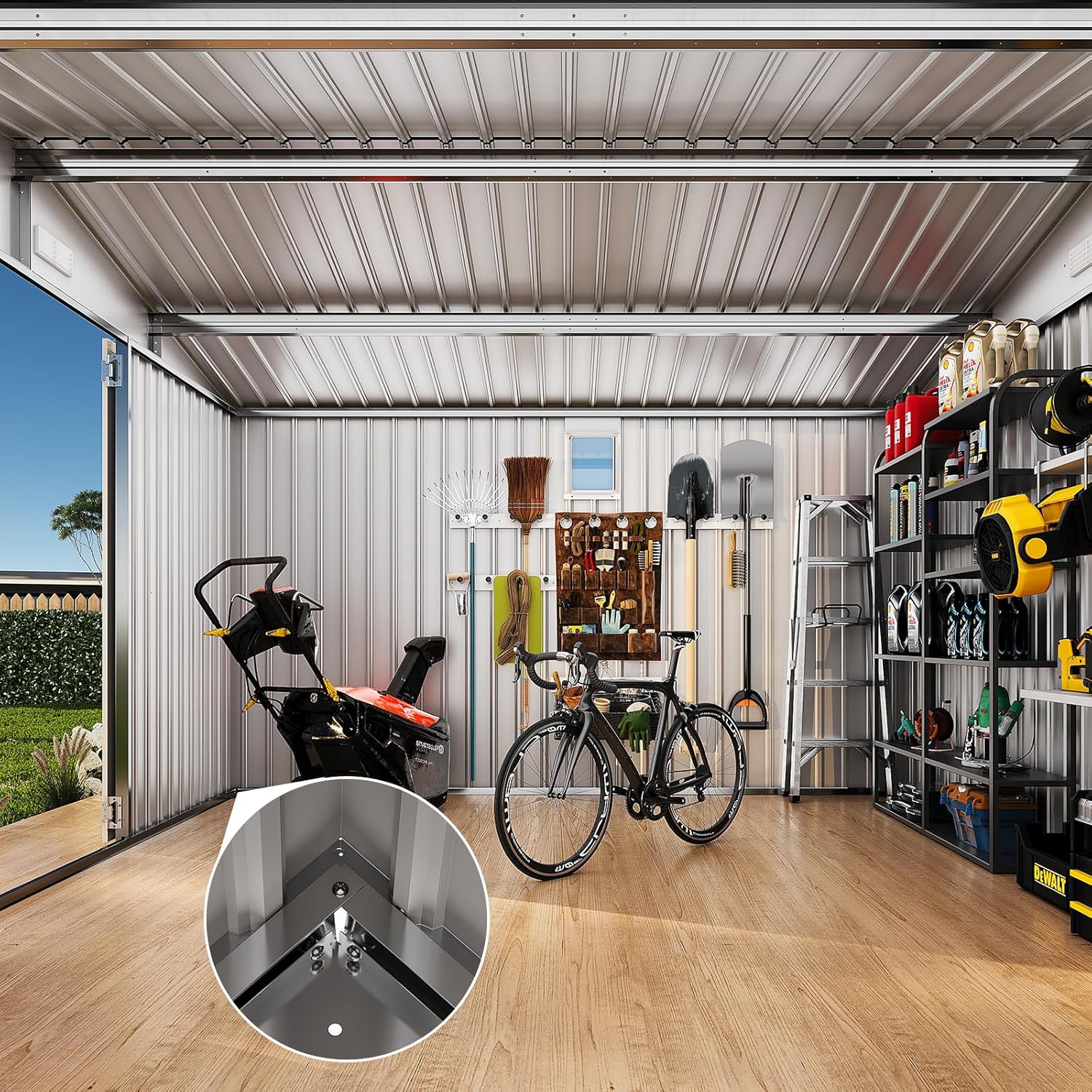 Qeetex SUN-PPG-3386UAI1 Metal-Storage-Buildings-Sheds - View #5