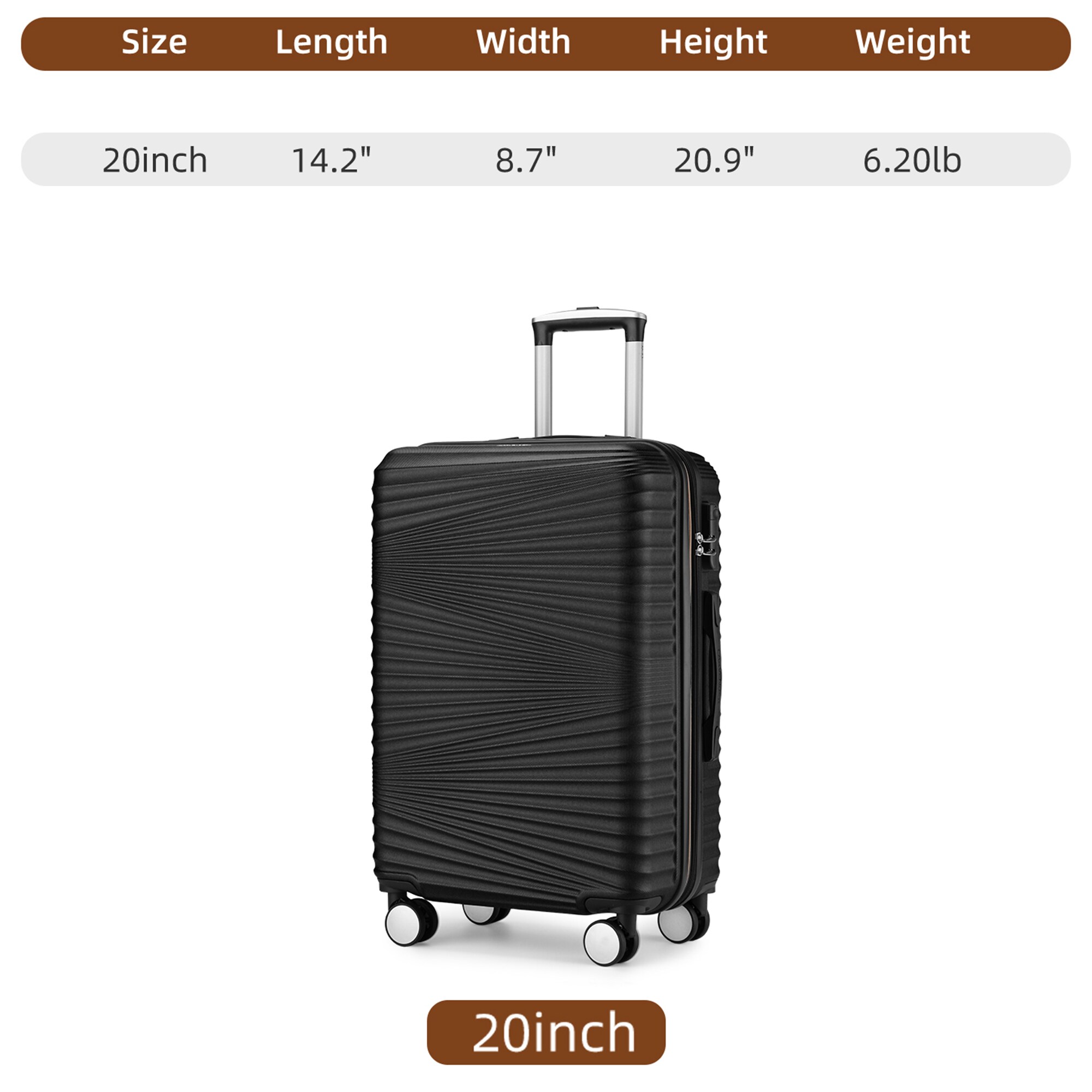 SINOFURN SYD9400011LP Luggage-And-Luggage-Sets - View #5