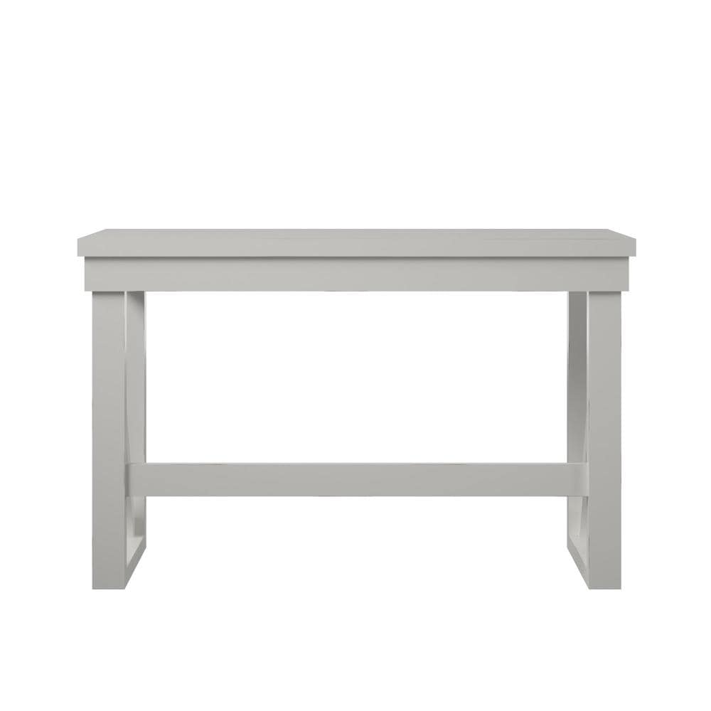 Crestwood Transitional White Painted Wood Computer Desk with Drawer
