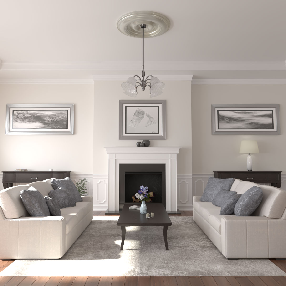 Ekena Millwork CM44CLFBS Ceiling-Medallions - View #4
