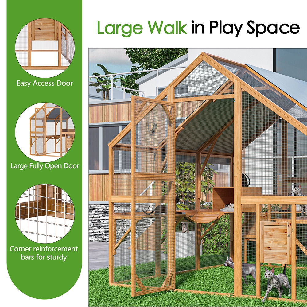 Homsee C-KF150158-07-AB Chicken-Coops-Rabbit-Hutches - View #12