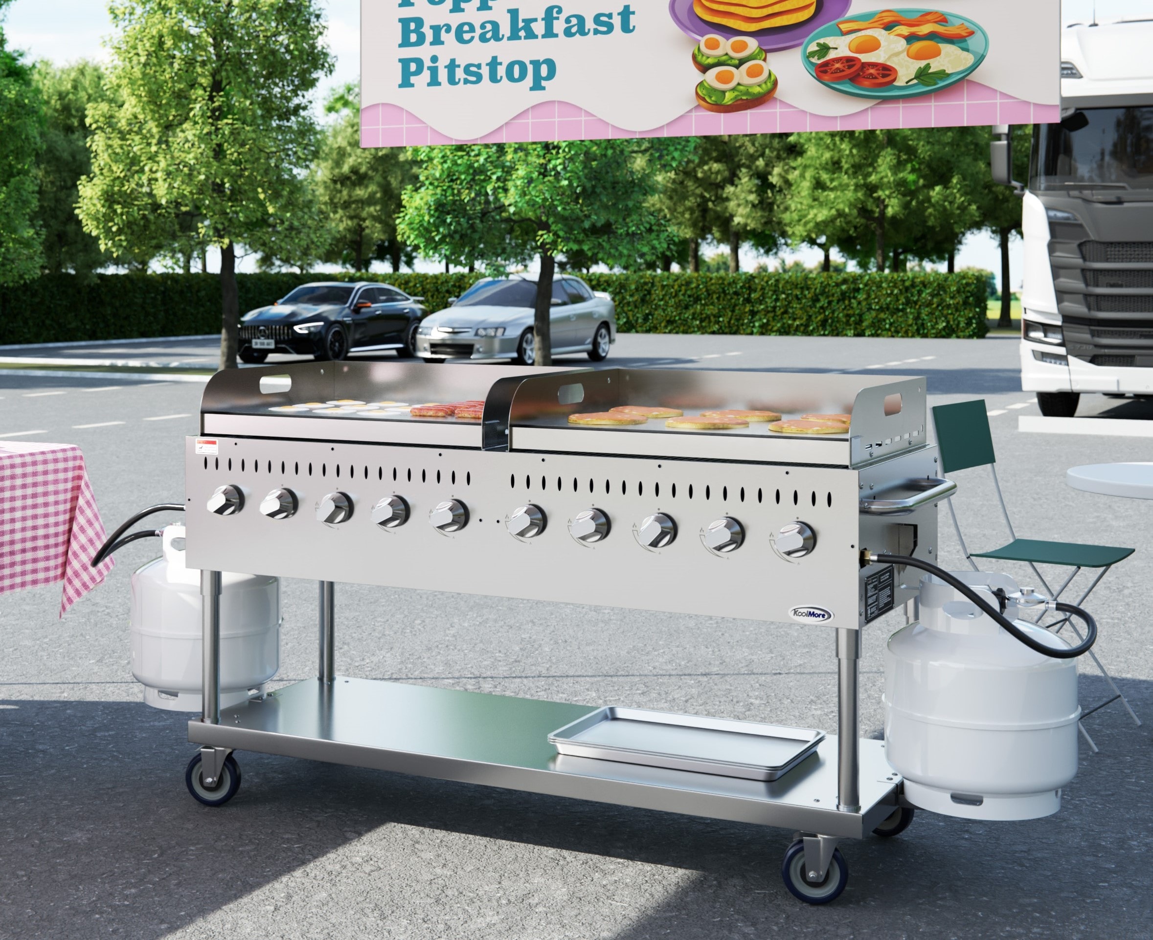 KoolMore LOW-CGKIT7-G36G36 Gas-Grill - View #3