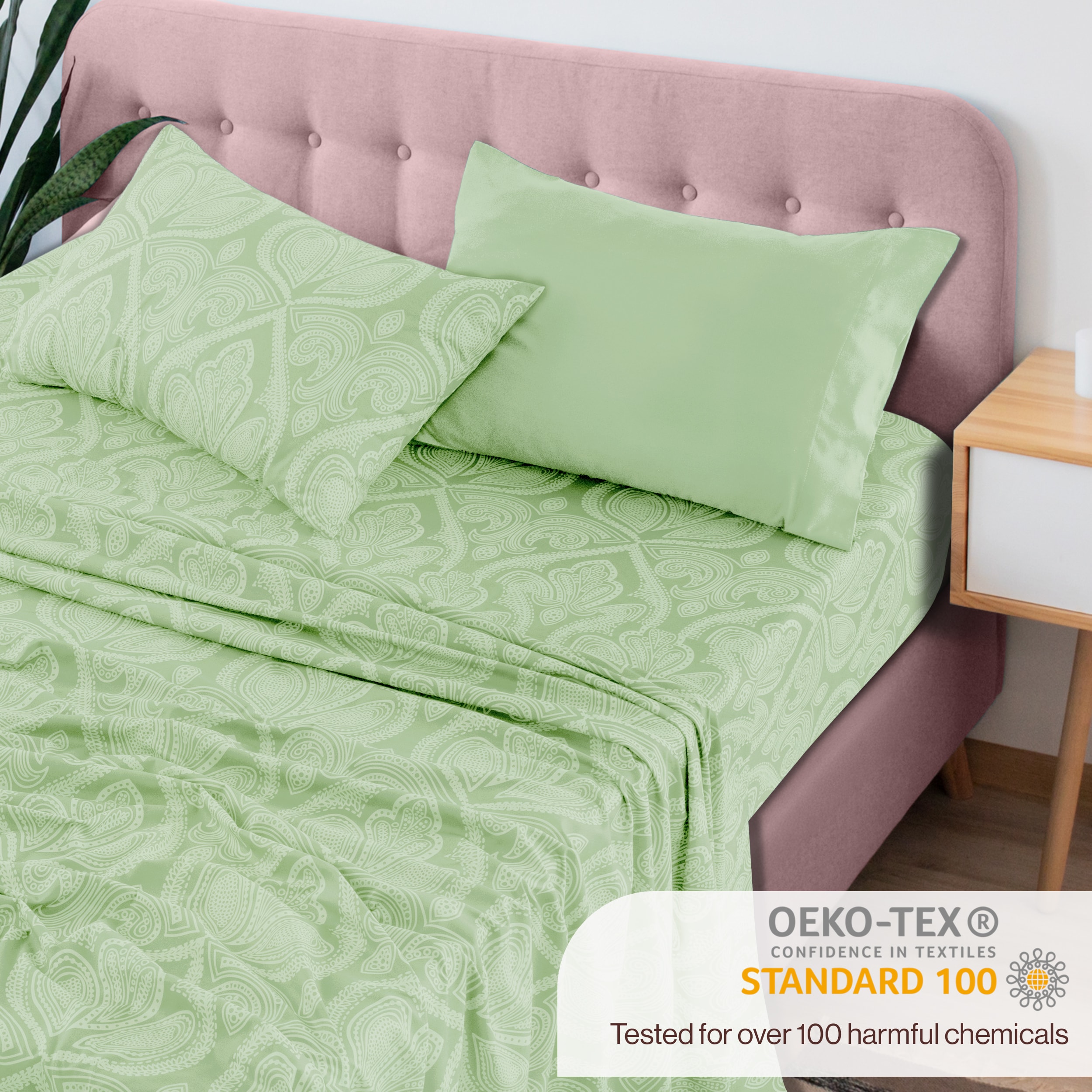 Lux Decor Collection PAISLEY T XL SAGE Sheet-Sets - View #4