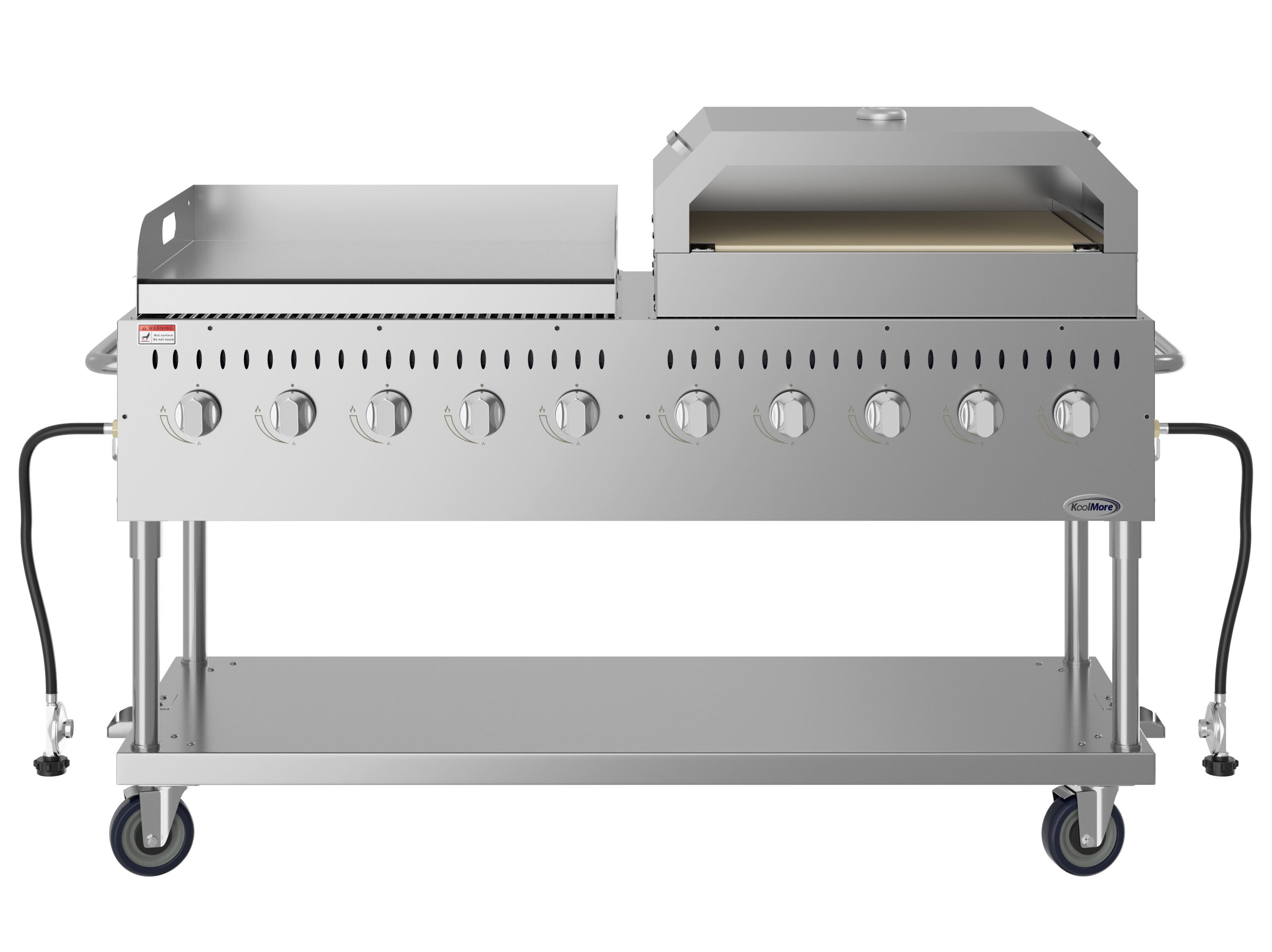 KoolMore LOW-CGKIT7-G36P36 Stainless Steel Liquid Propane Gas Grill