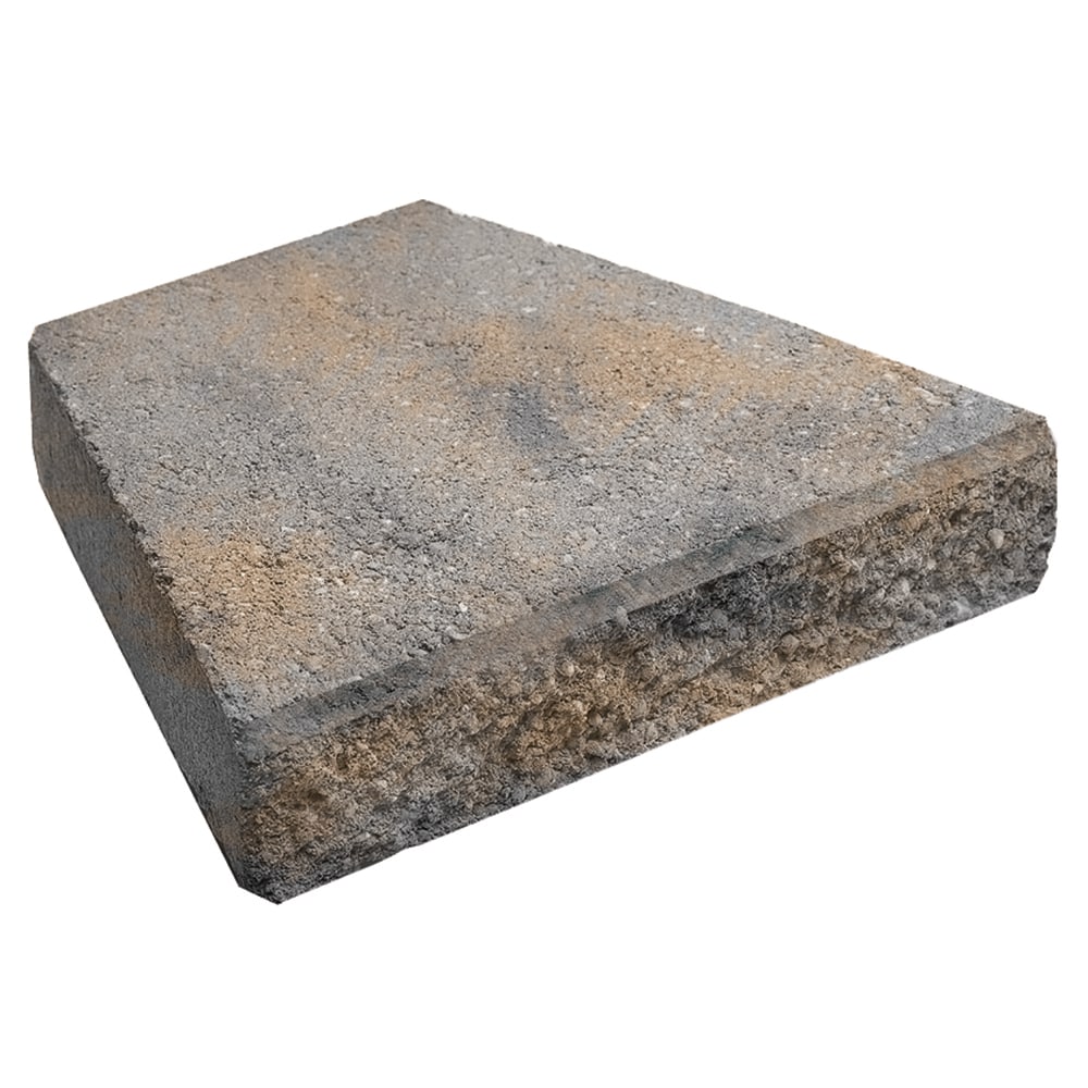 Oldcastle 129000213 3-in H x 14-in L x 12.5-in D Tan/ Charcoal Concrete Retaining wall cap