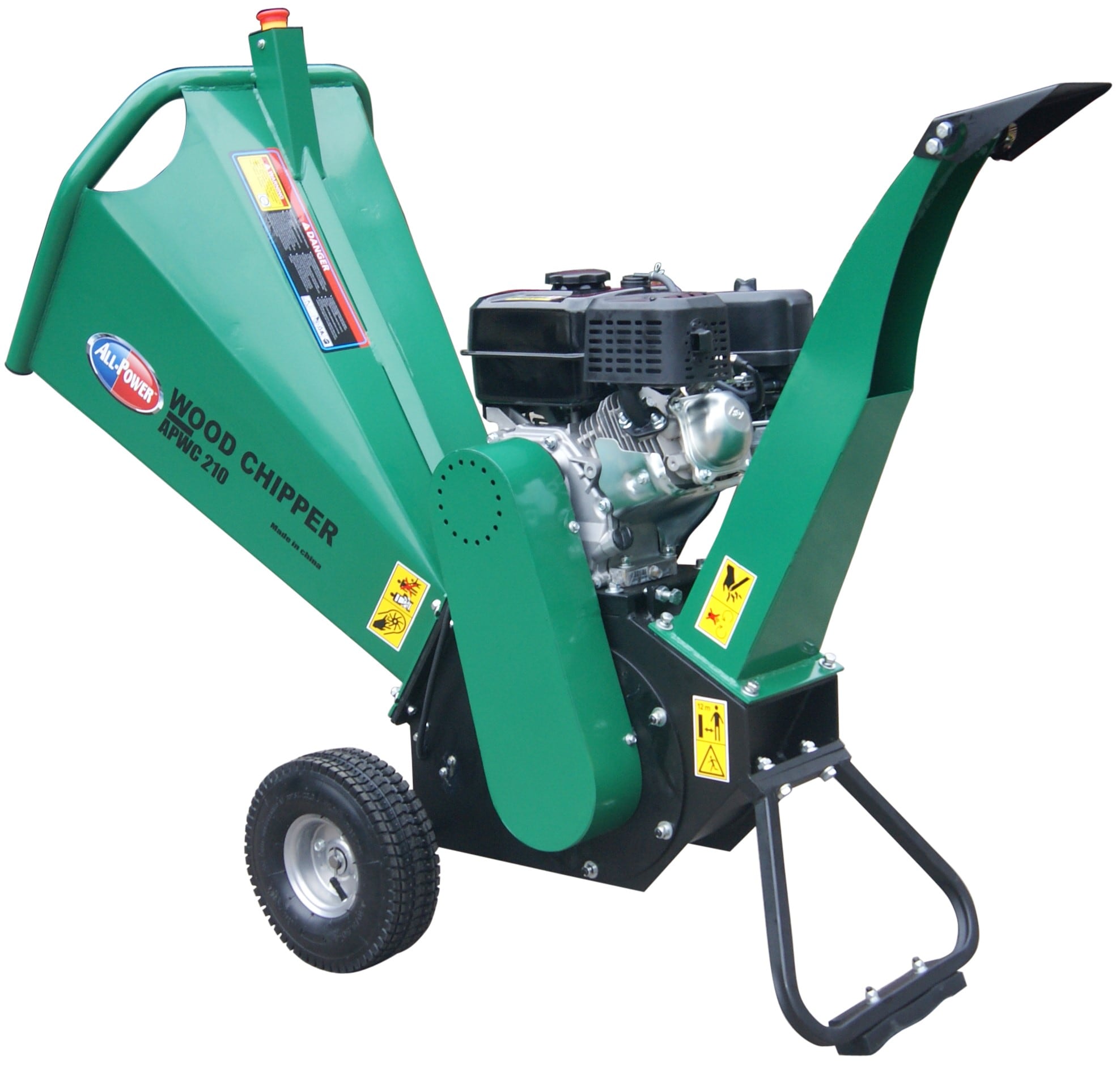 All Power APWC210 7 Oem Gas Wood Chipper, 4-in Maximum Branch Diameter ...