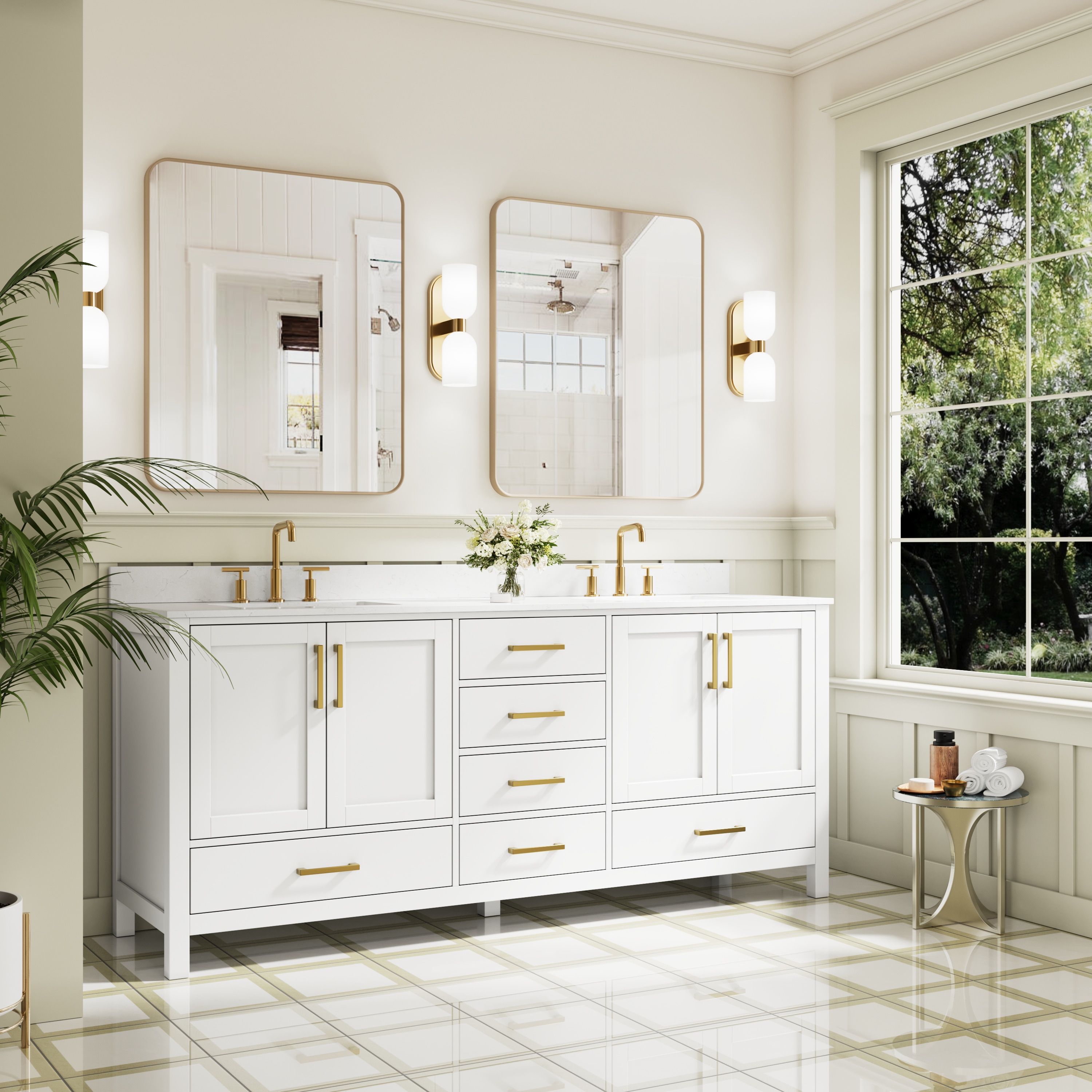 WELLFOR EX-VEBV48GR Bath-Vanity-Combo - View #11