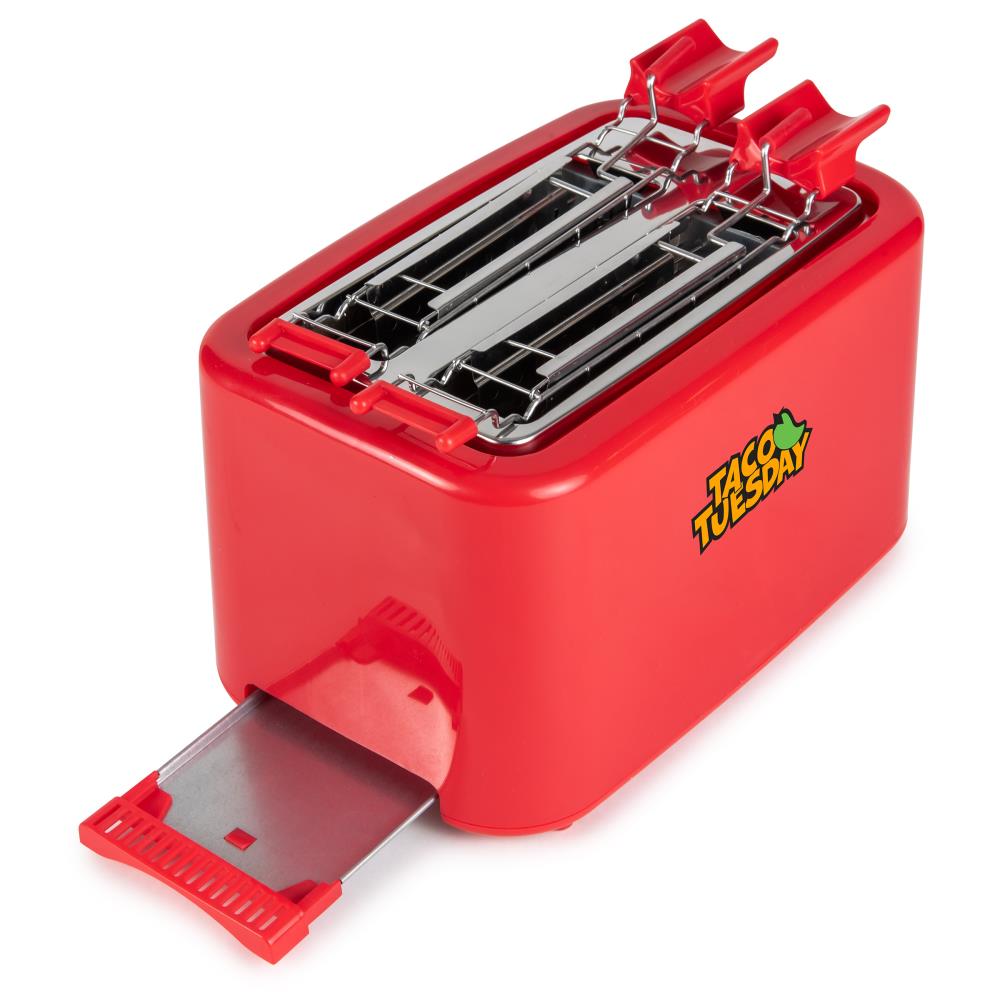 Taco Tuesday 2-Slice Red 750-Watt Toaster at