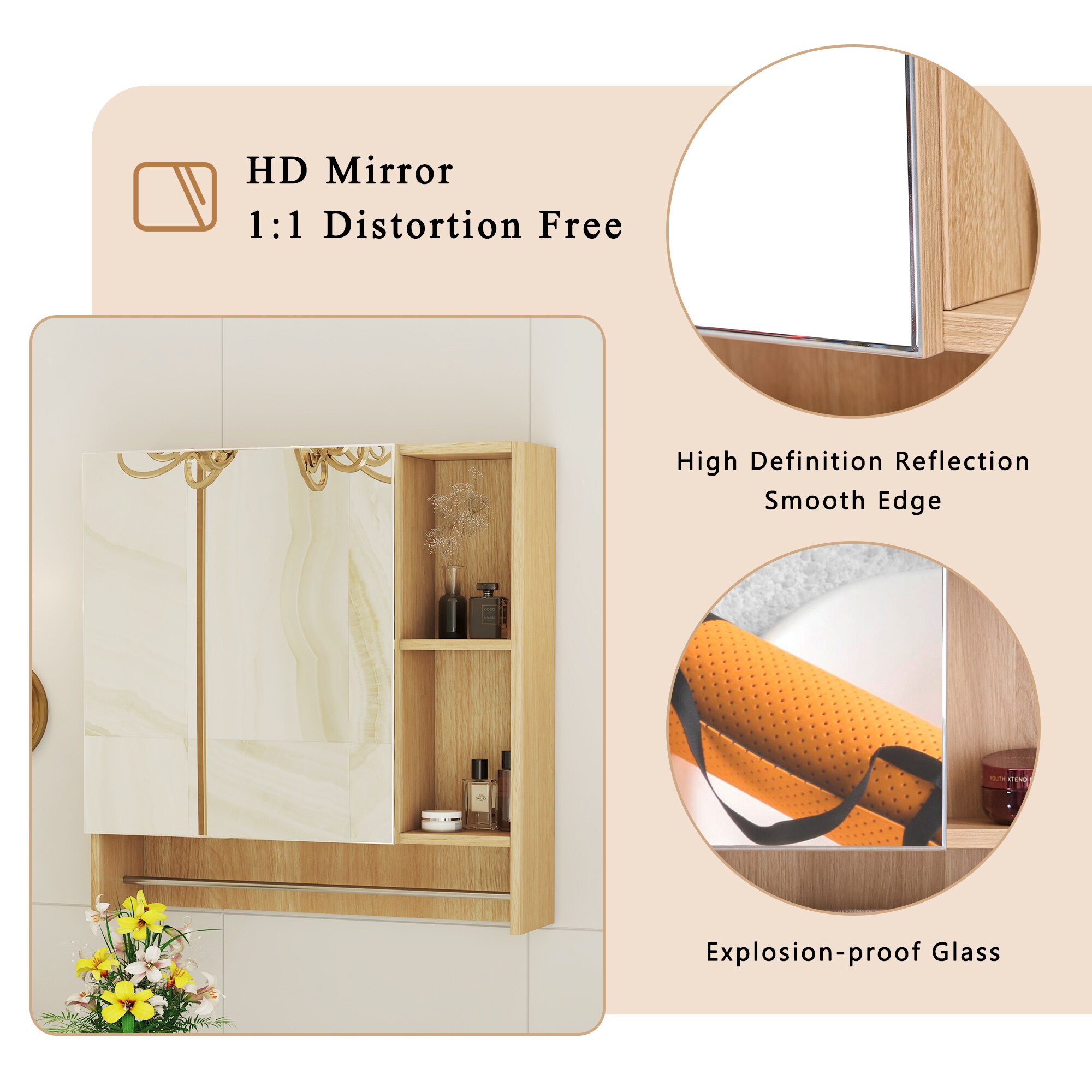 WELLFOR GIS3226P278933 Bathroom-Wall-Cabinets - View #4