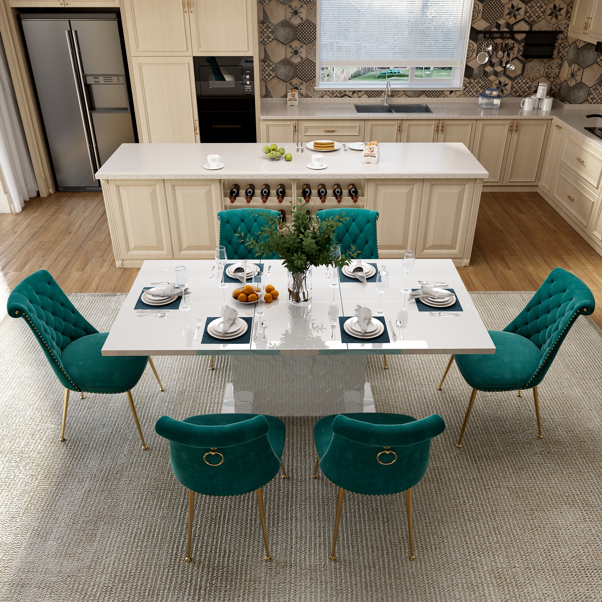 Clihome CL-ST1WH703GN Dining-Sets - View #5
