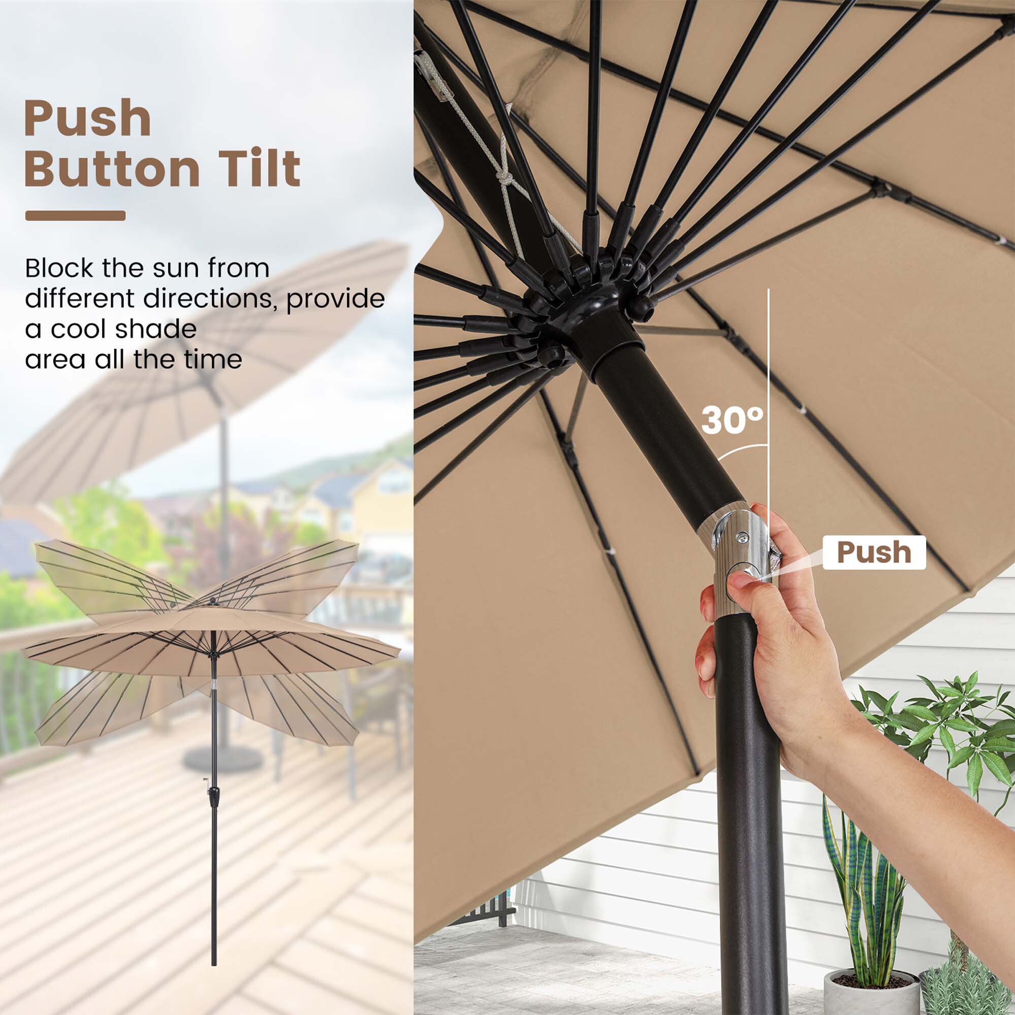Costway HCST00611 Umbrellas-2 - View #5