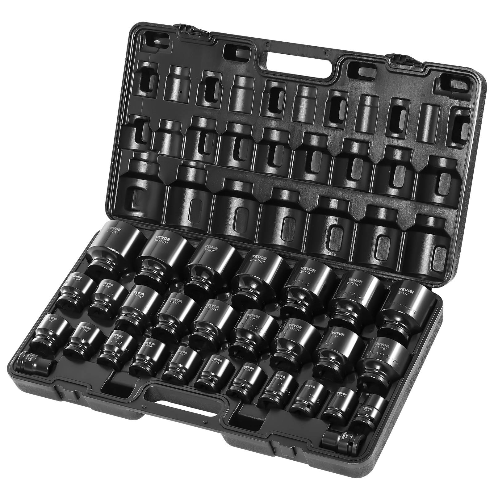 SKYSHALO 3/4-IN Impact Sockets Set 29 -Piece Standard (SAE) Set Drive Set 6-point Impact Socket Set #CJTT34IN29PC00001V0