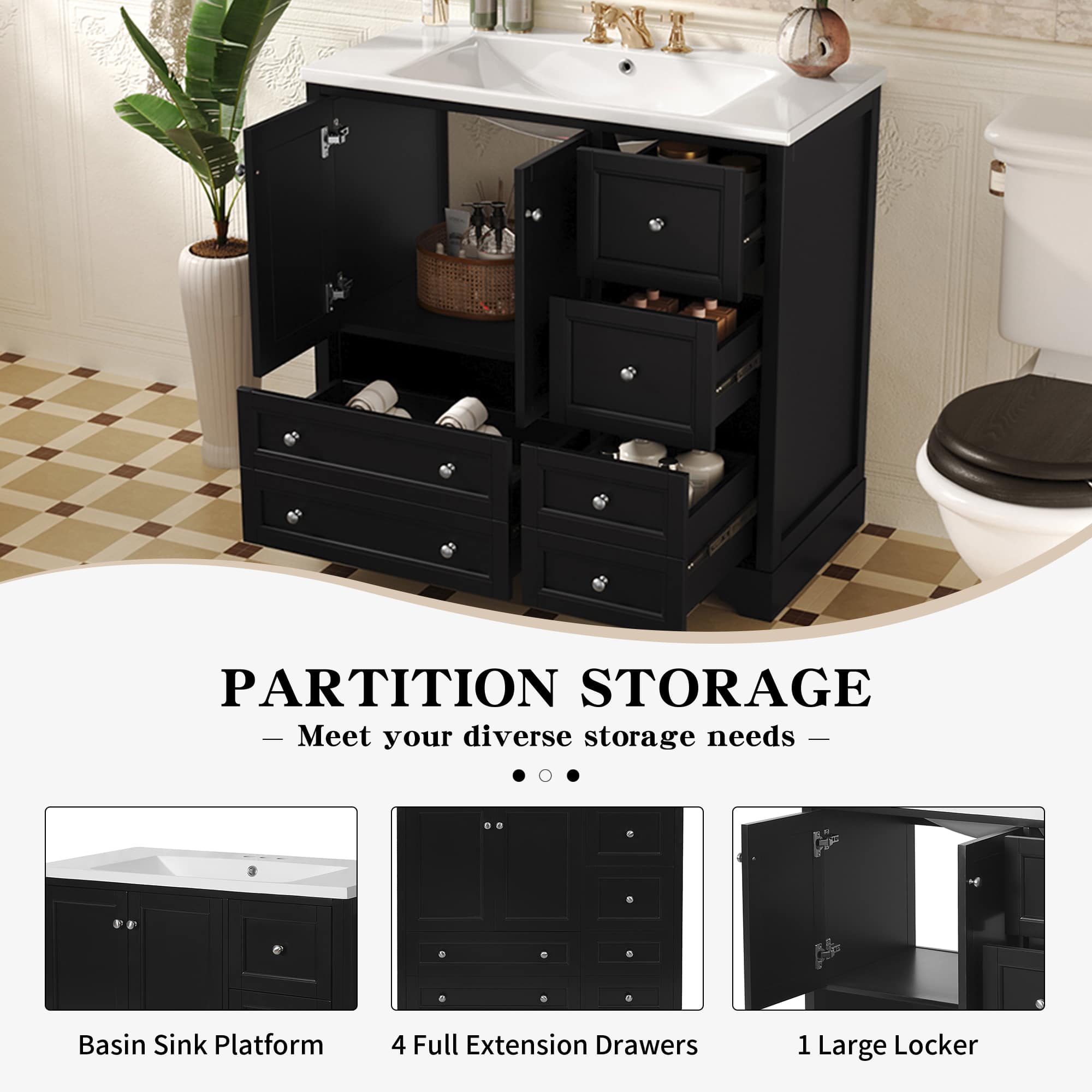 Vynxaria LEXY1351-DJYS-SZT121 Bath-Vanity-Combo - View #6