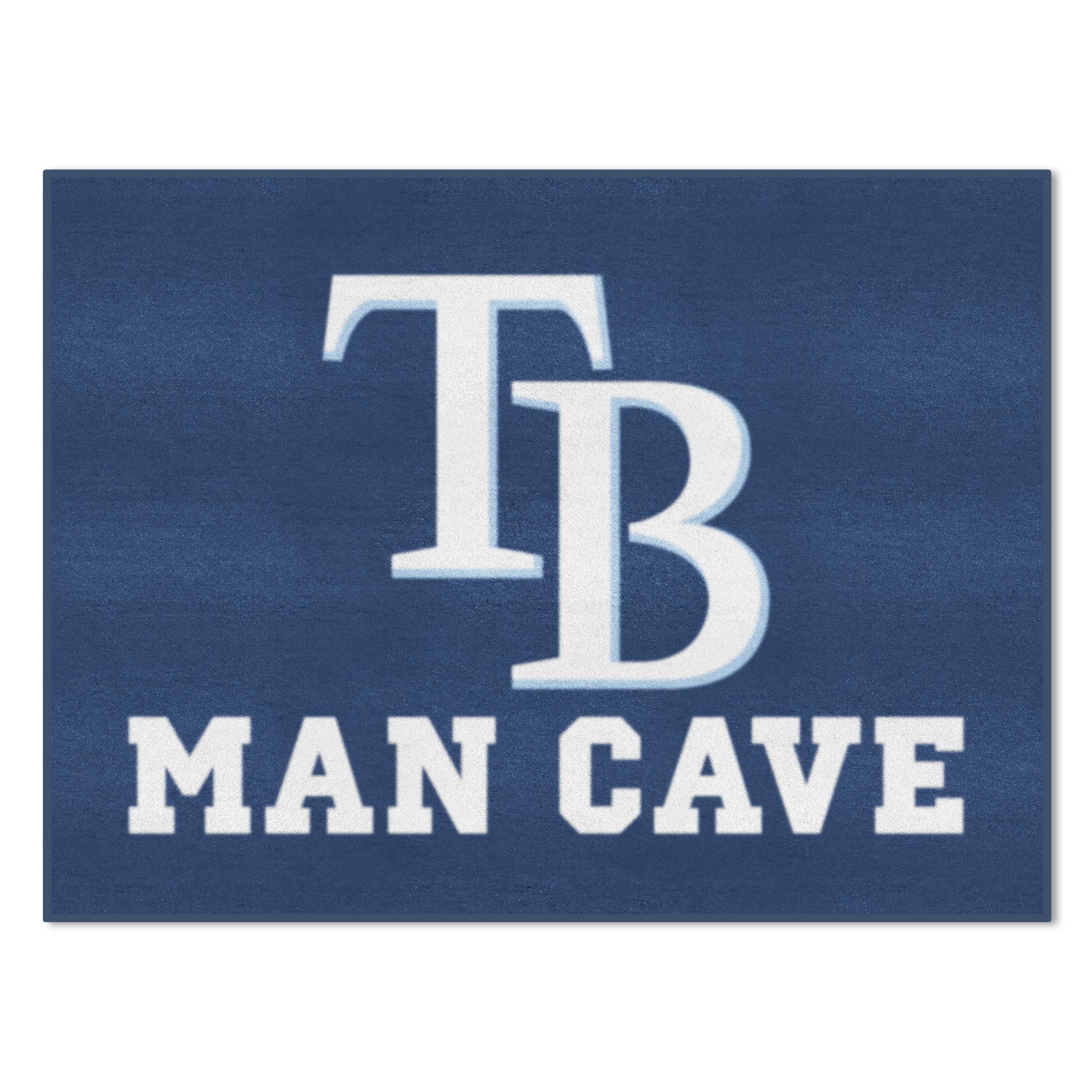 FANMATS 22476 MLB Man Cave All-Star 3 x 4 (ft) Tufted Nylon Navy Rectangular Indoor Solid Area rug